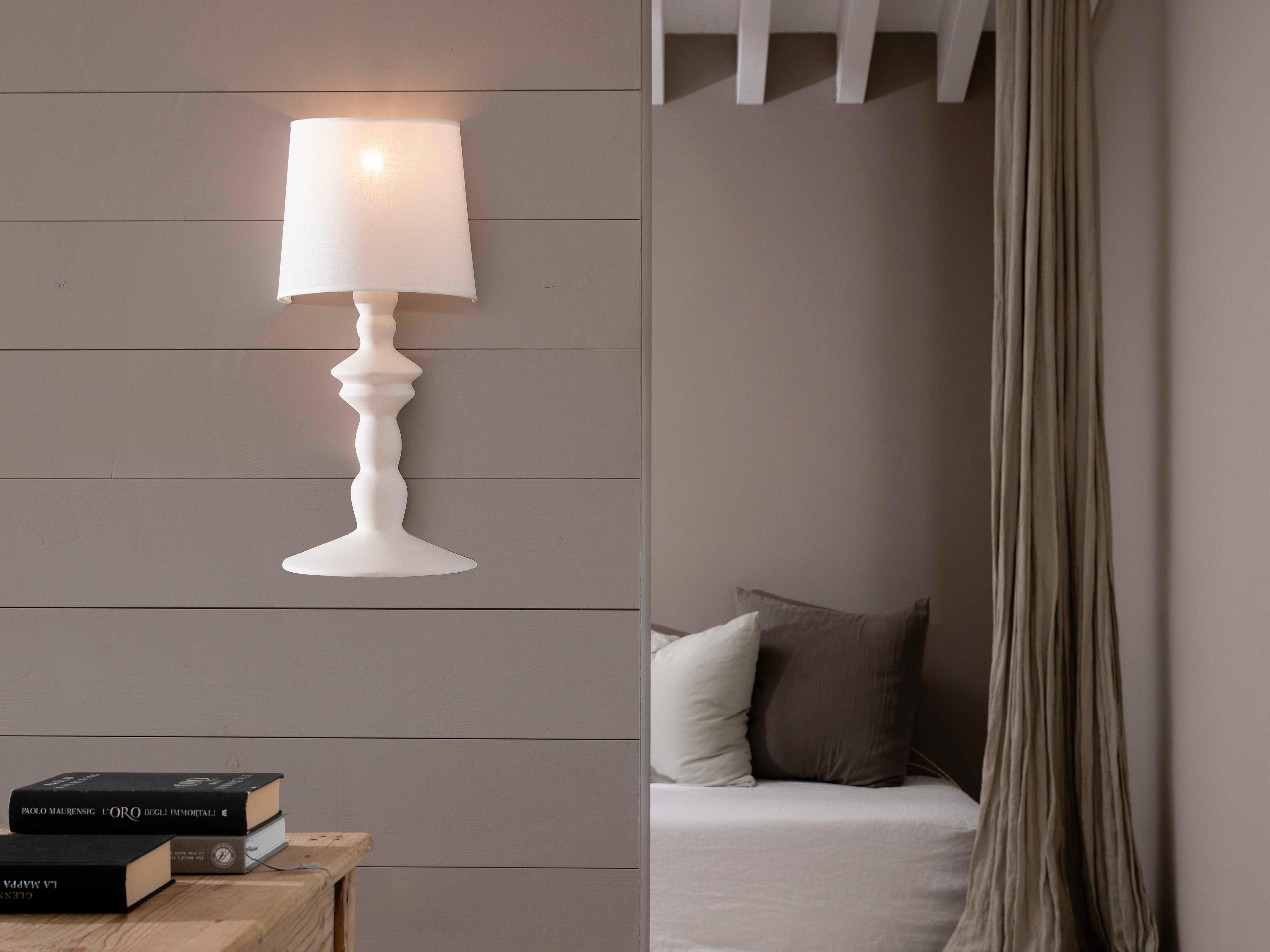Karman Ali E Baba 1-Light White LED Wall Sconce