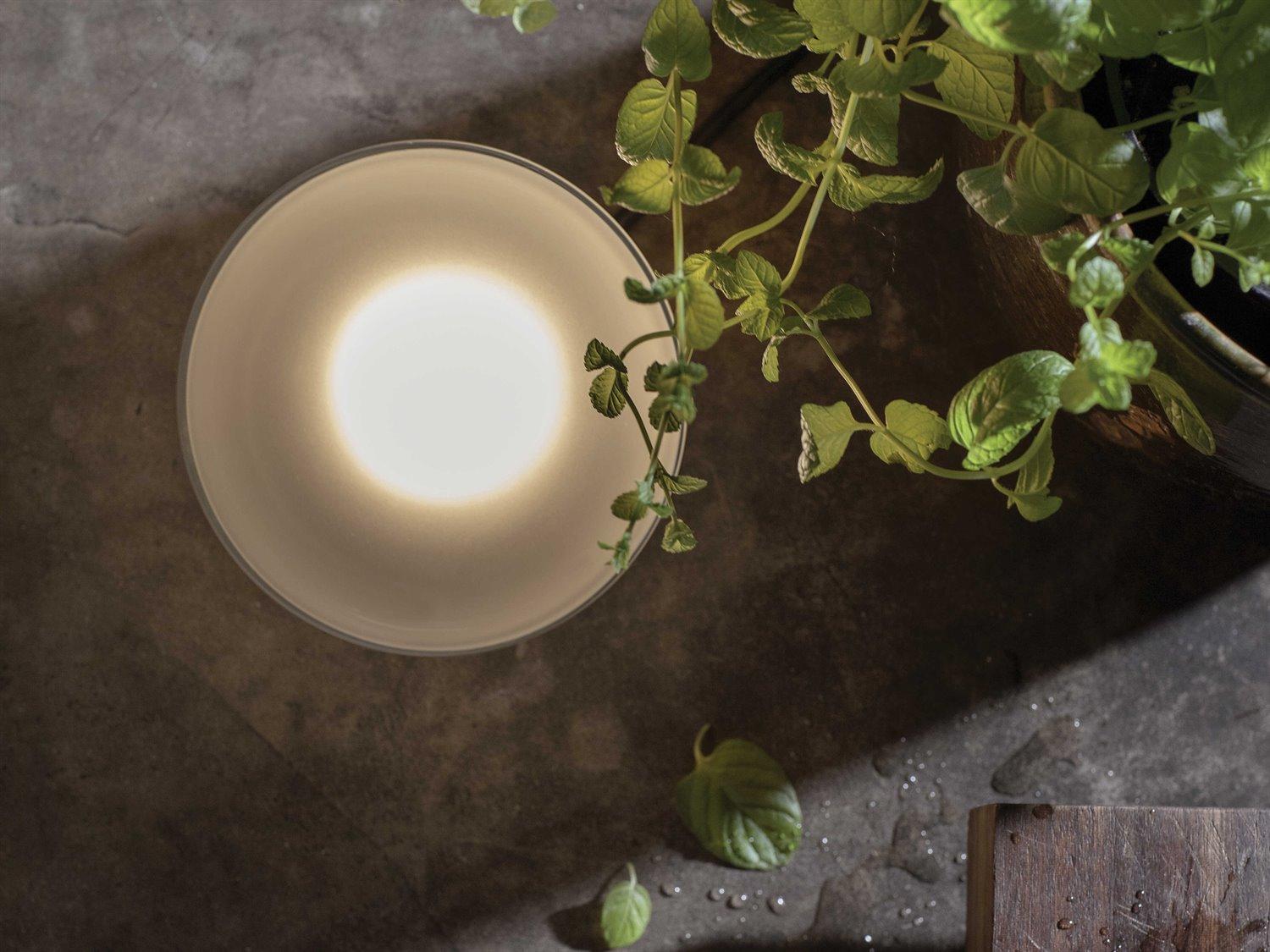 Karman Agua Frosted White Table Lamp