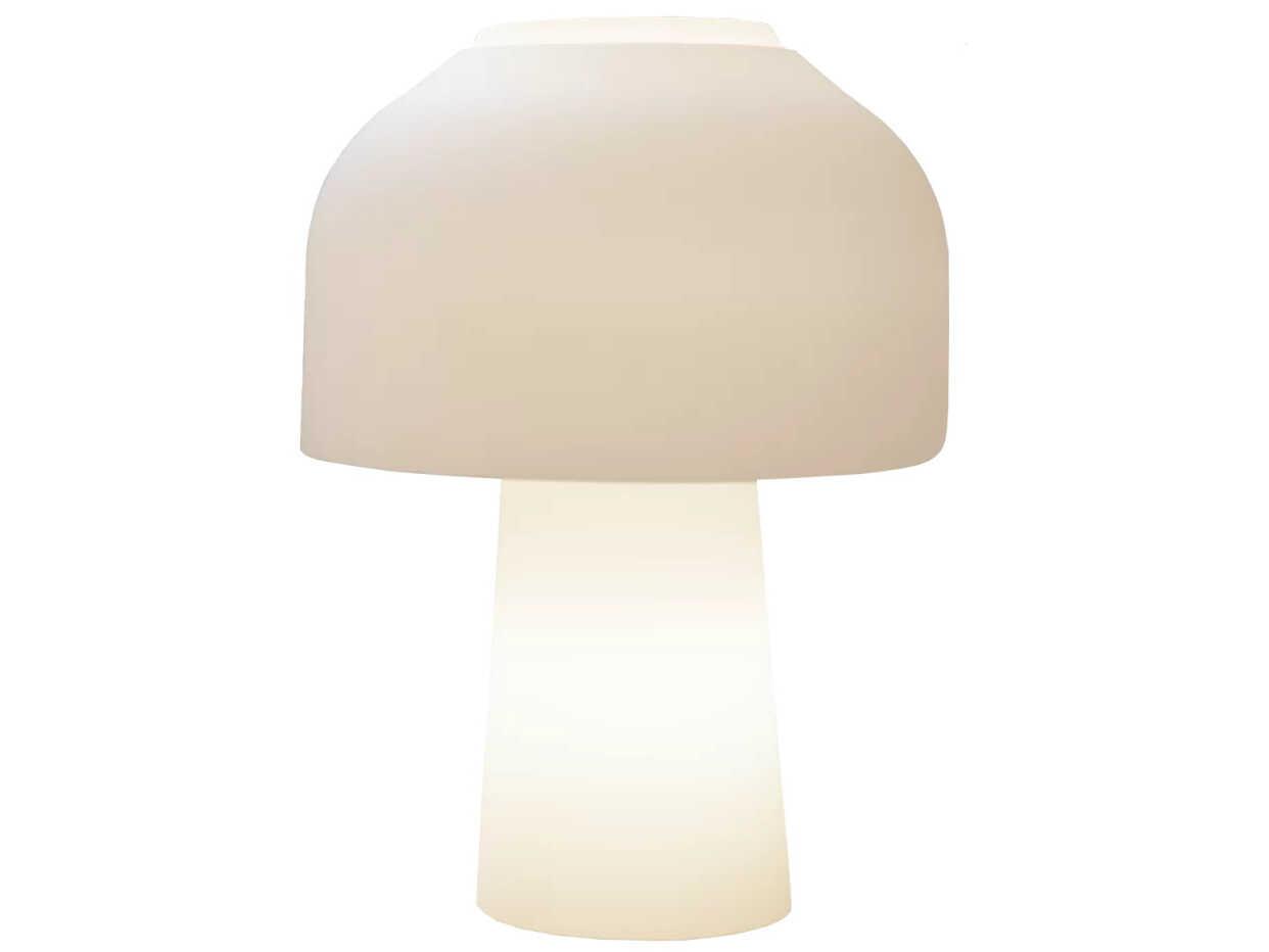 Karman Lilly Frosted White Table Lamp