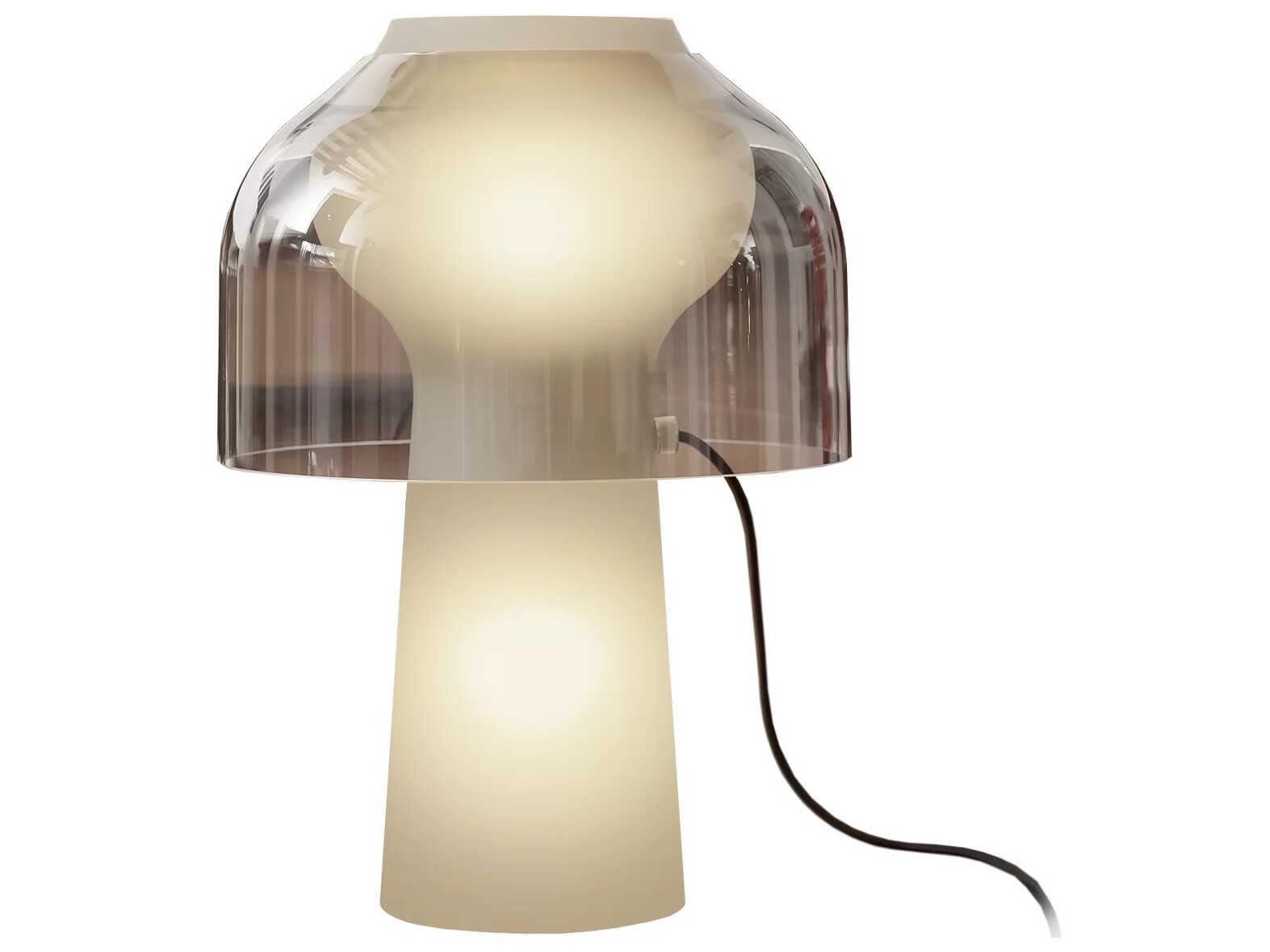 Karman Lilly Smoked Clear Table Lamp