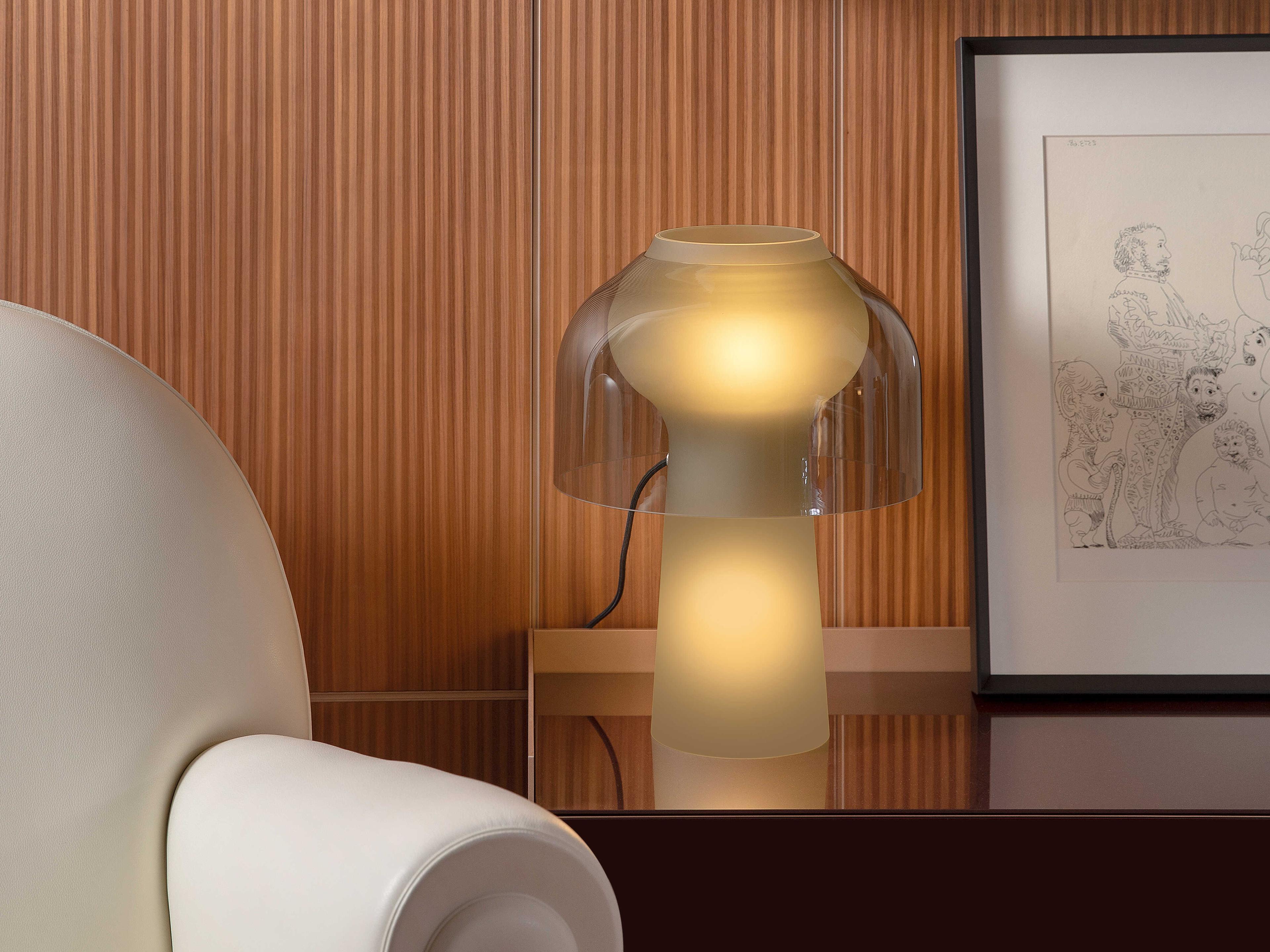 Karman Lilly Smoked Clear Table Lamp