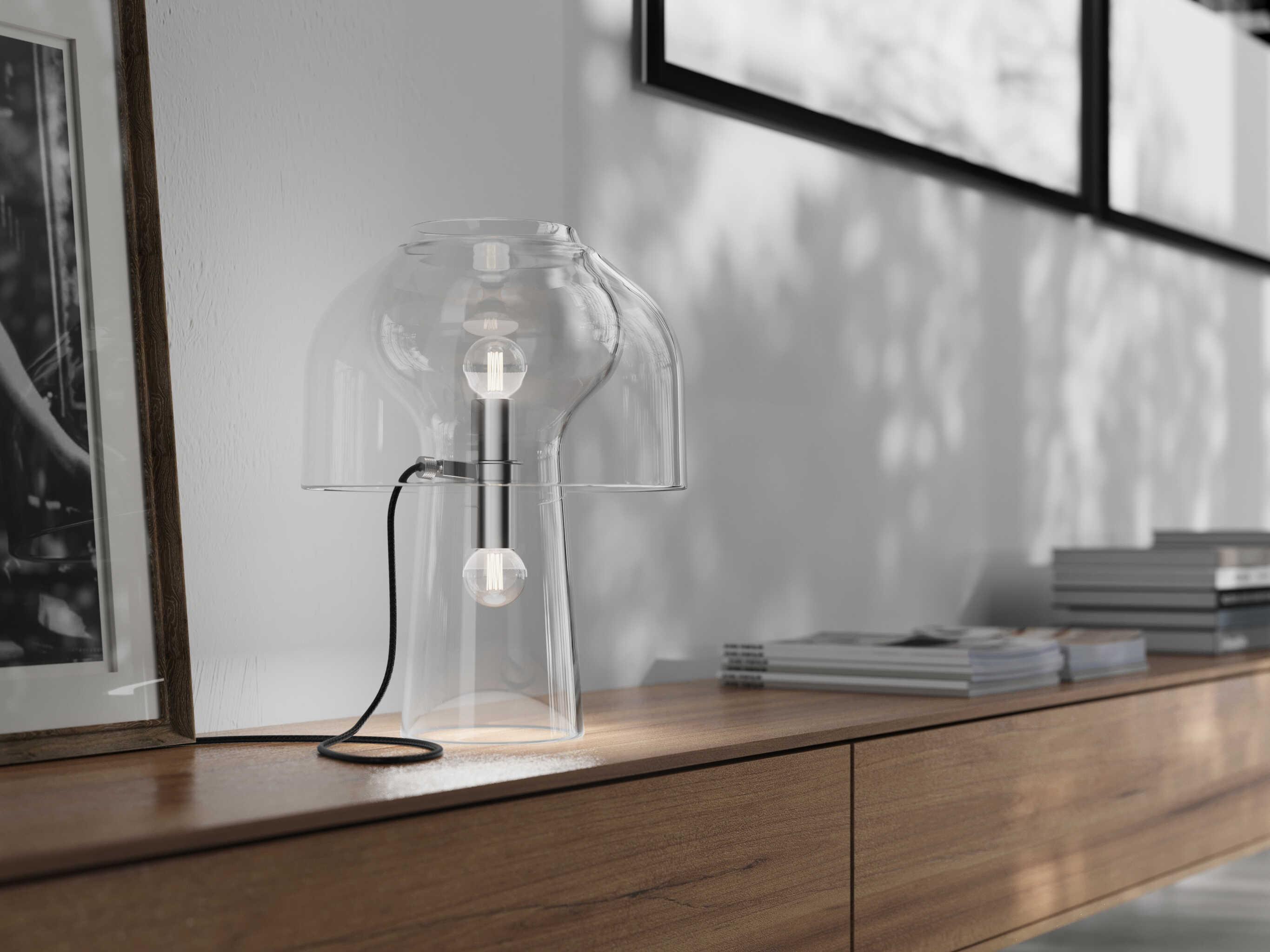 Karman Lilly Transparent Clear Table Lamp
