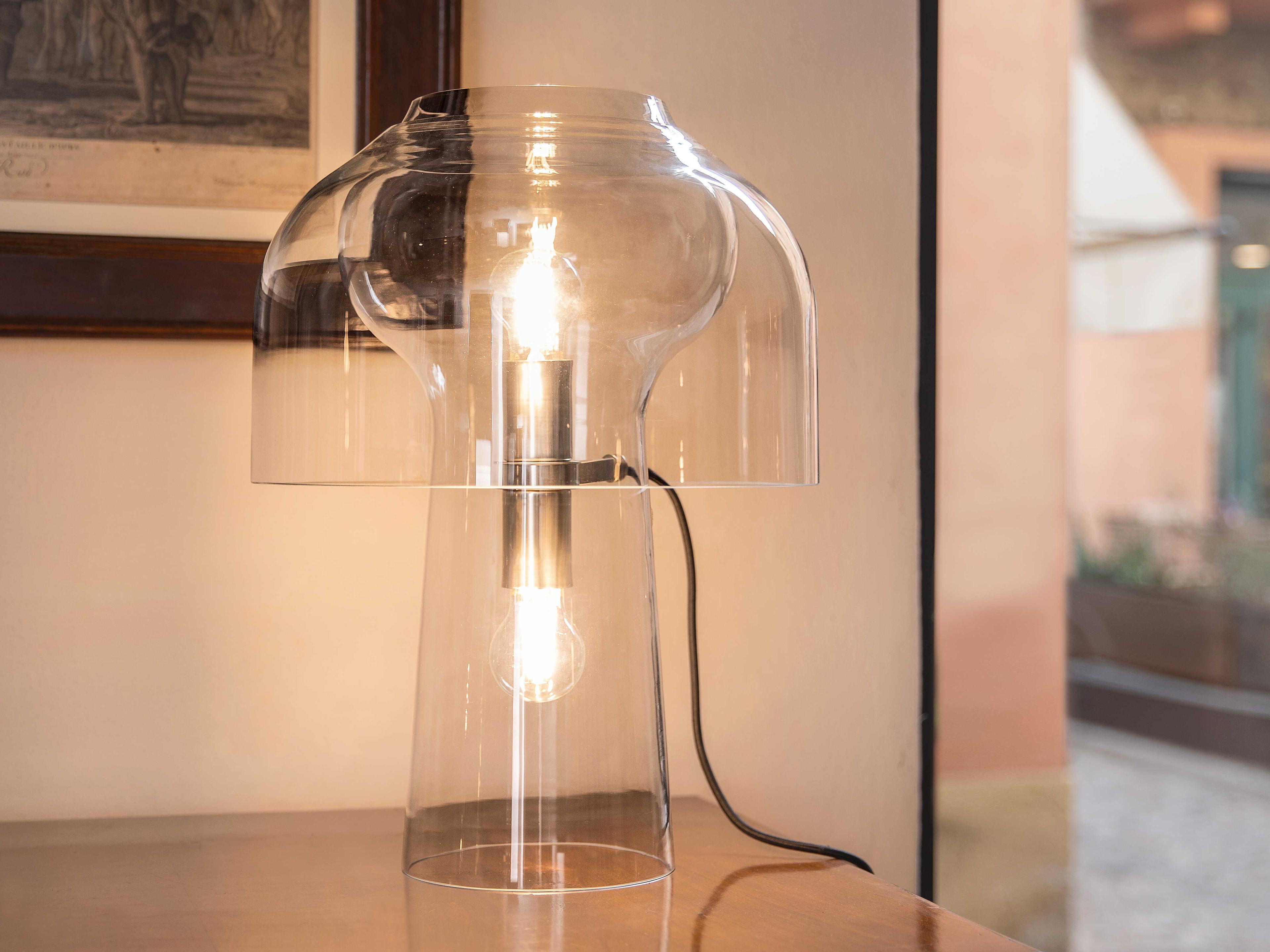 Karman Lilly Transparent Clear Table Lamp