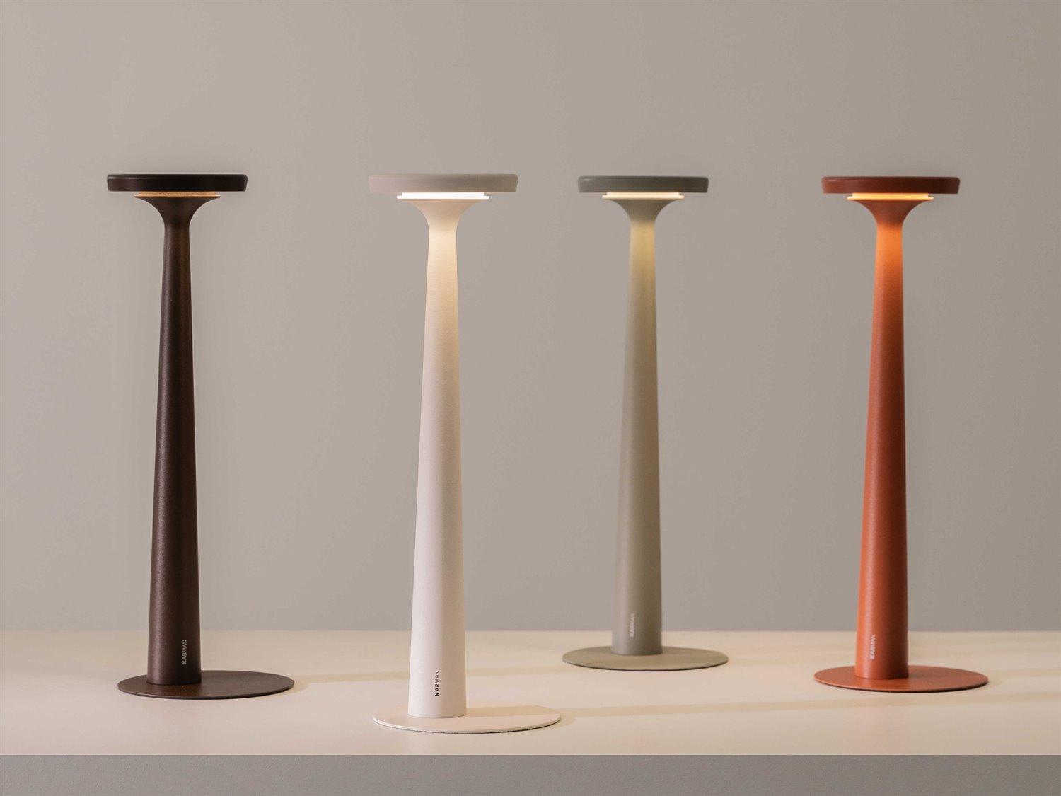Karman Papiria Ochre Red Table Lamp