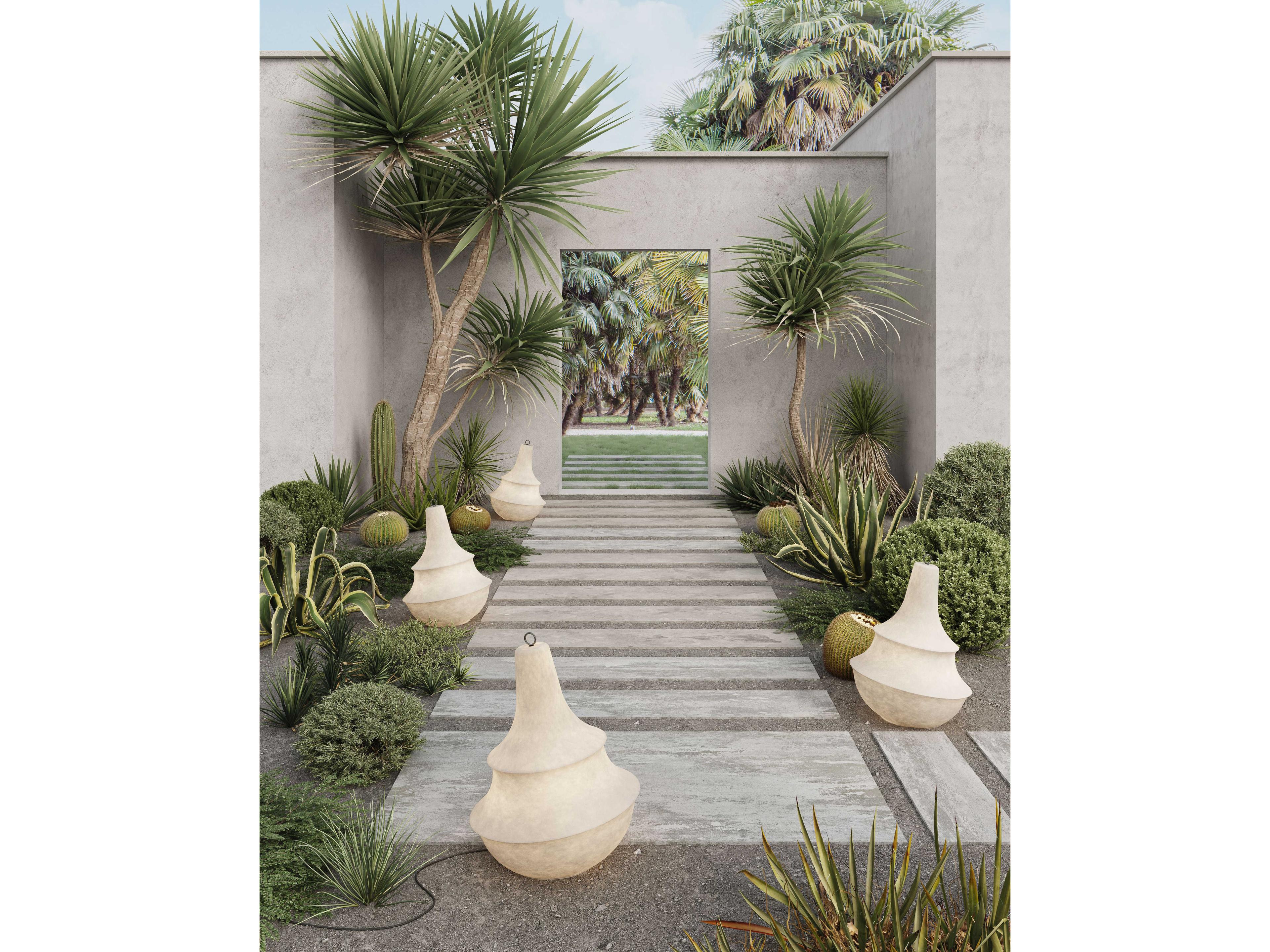 Karman Lady D White Buffet Lamp