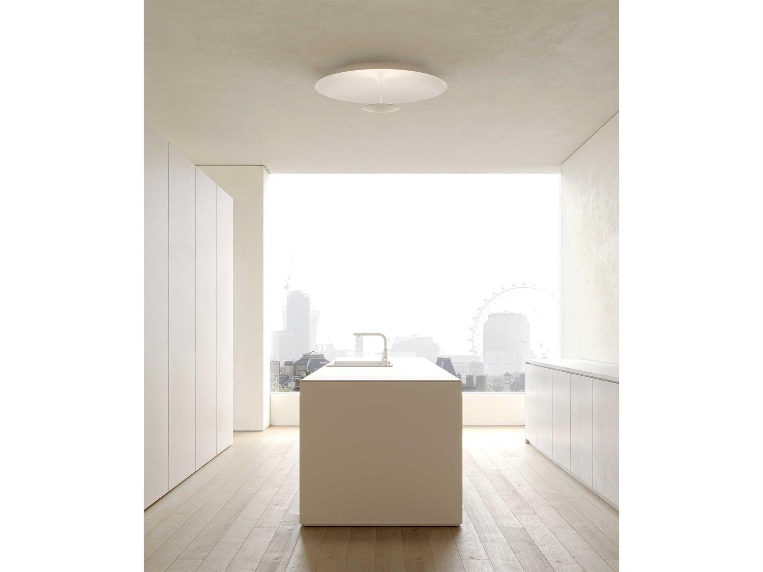 Karman Blanco Matt White Dome Flush Mount