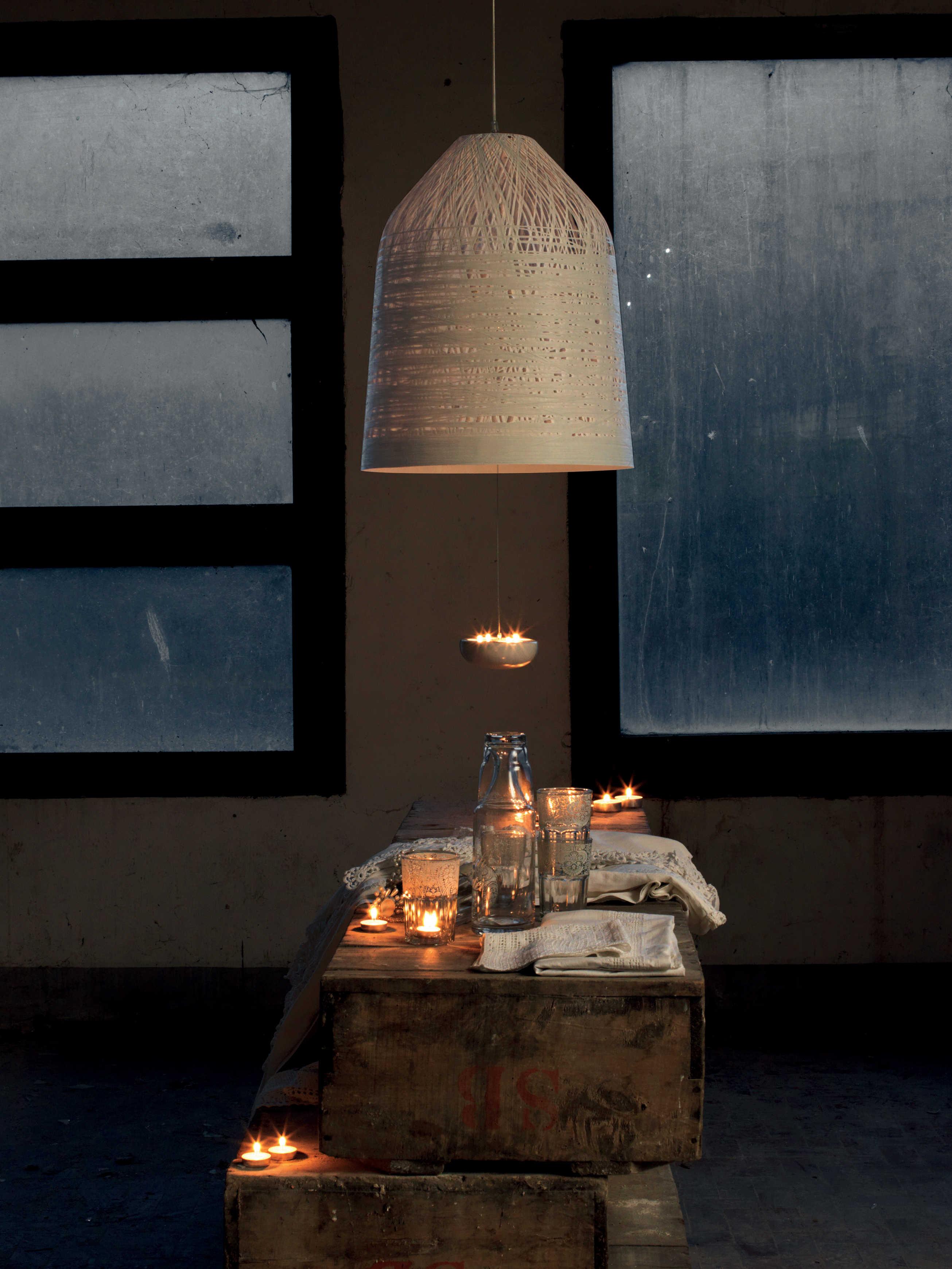 Karman Black Out 1-Light White LED Geometric Pendant