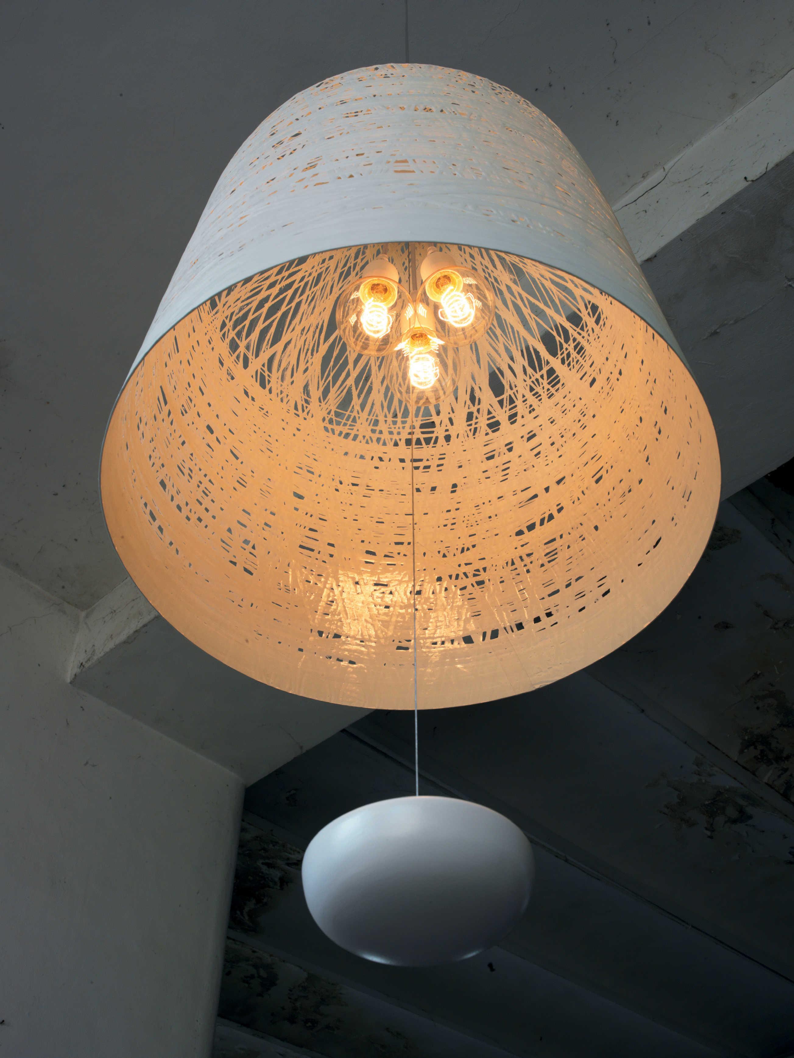 Karman Black Out 3-Light White LED Geometric Pendant