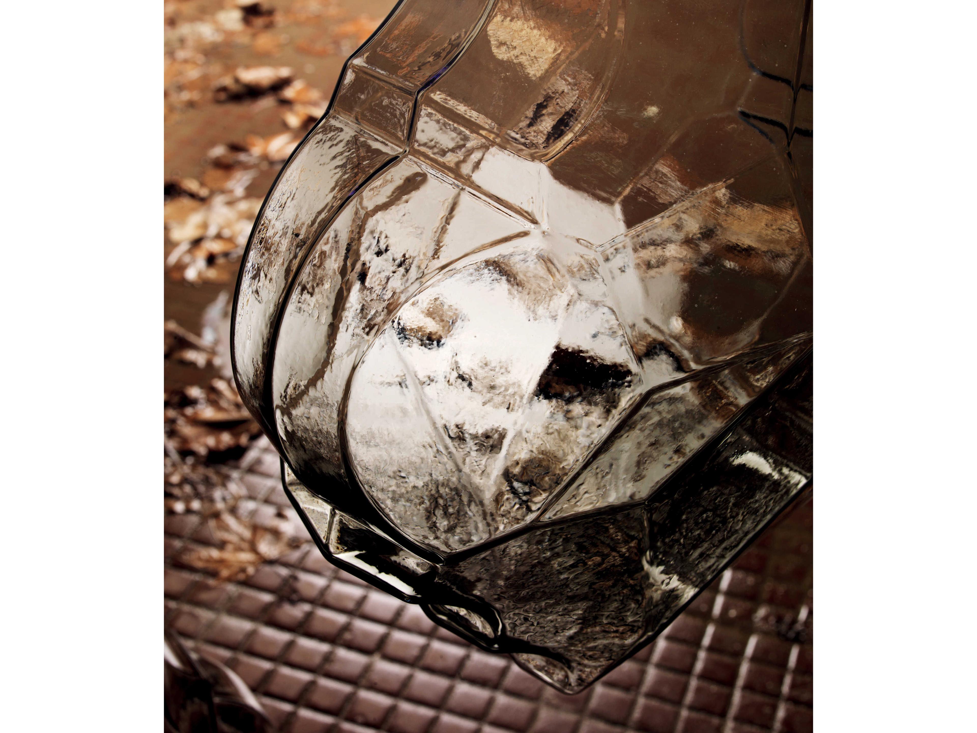 Karman 1-Light Smoked Gray Glass LED Geometric Pendant