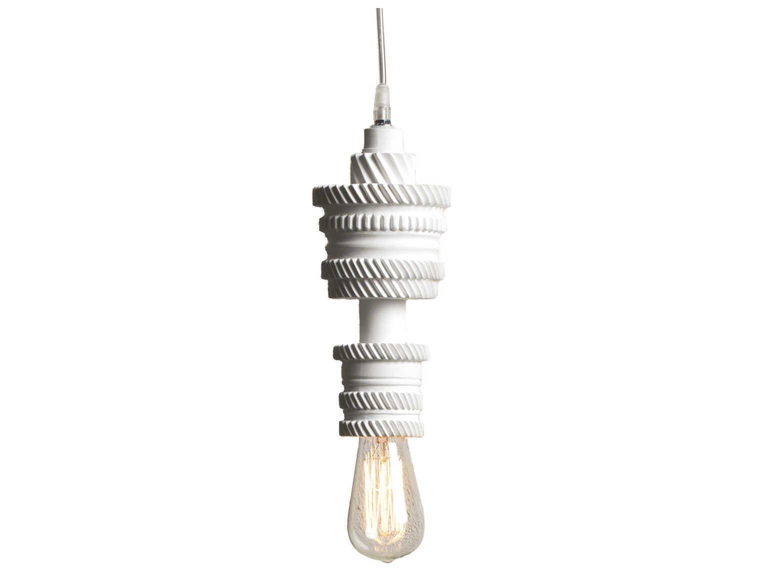 Karman Mek 1-Light White Mini Pendant