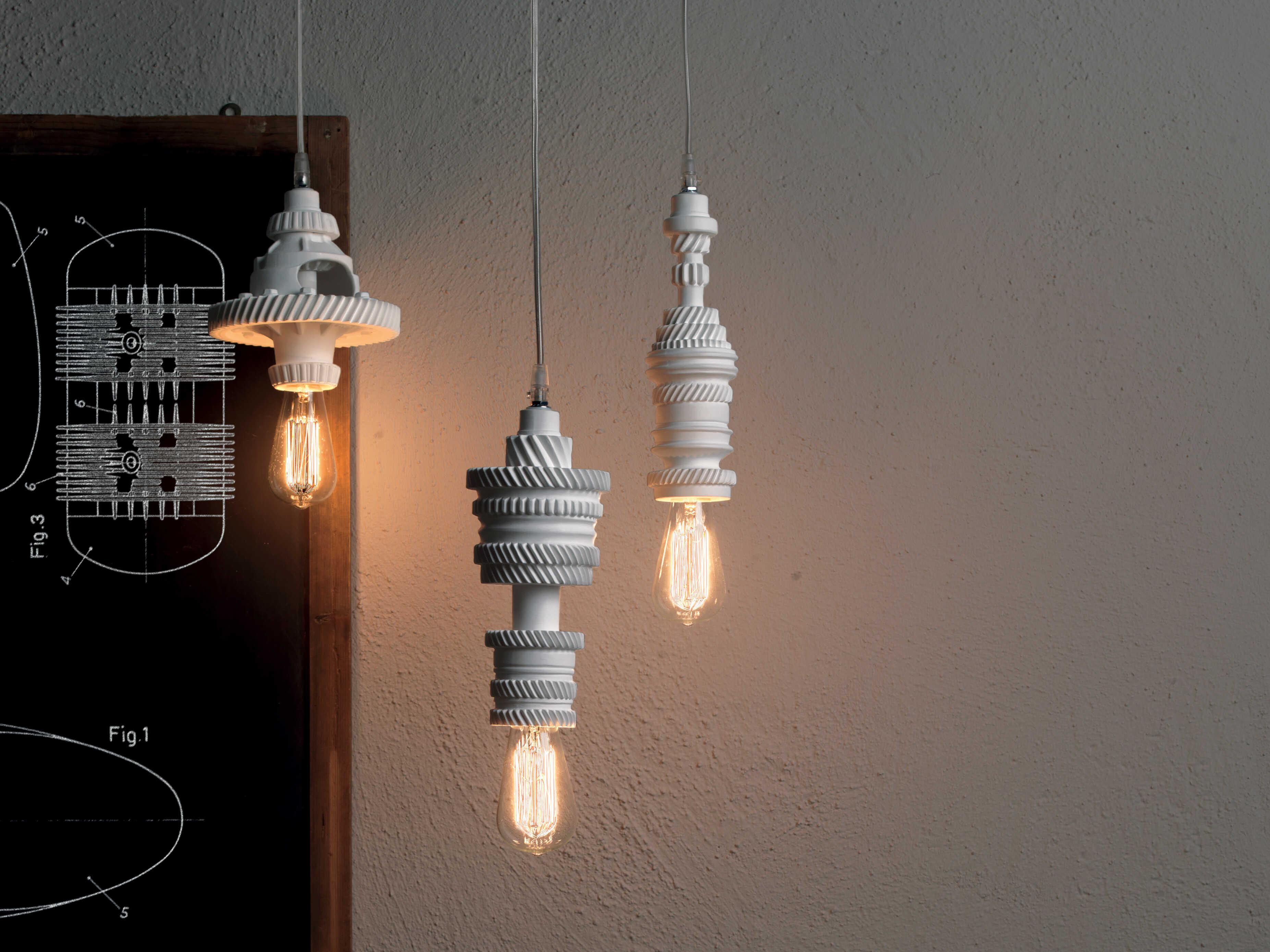 Karman Mek 1-Light White Mini Pendant