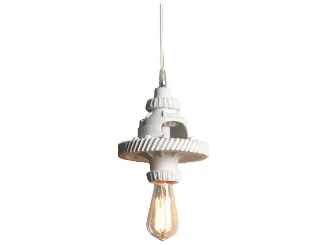 Karman Mek 1-Light White Mini Pendant