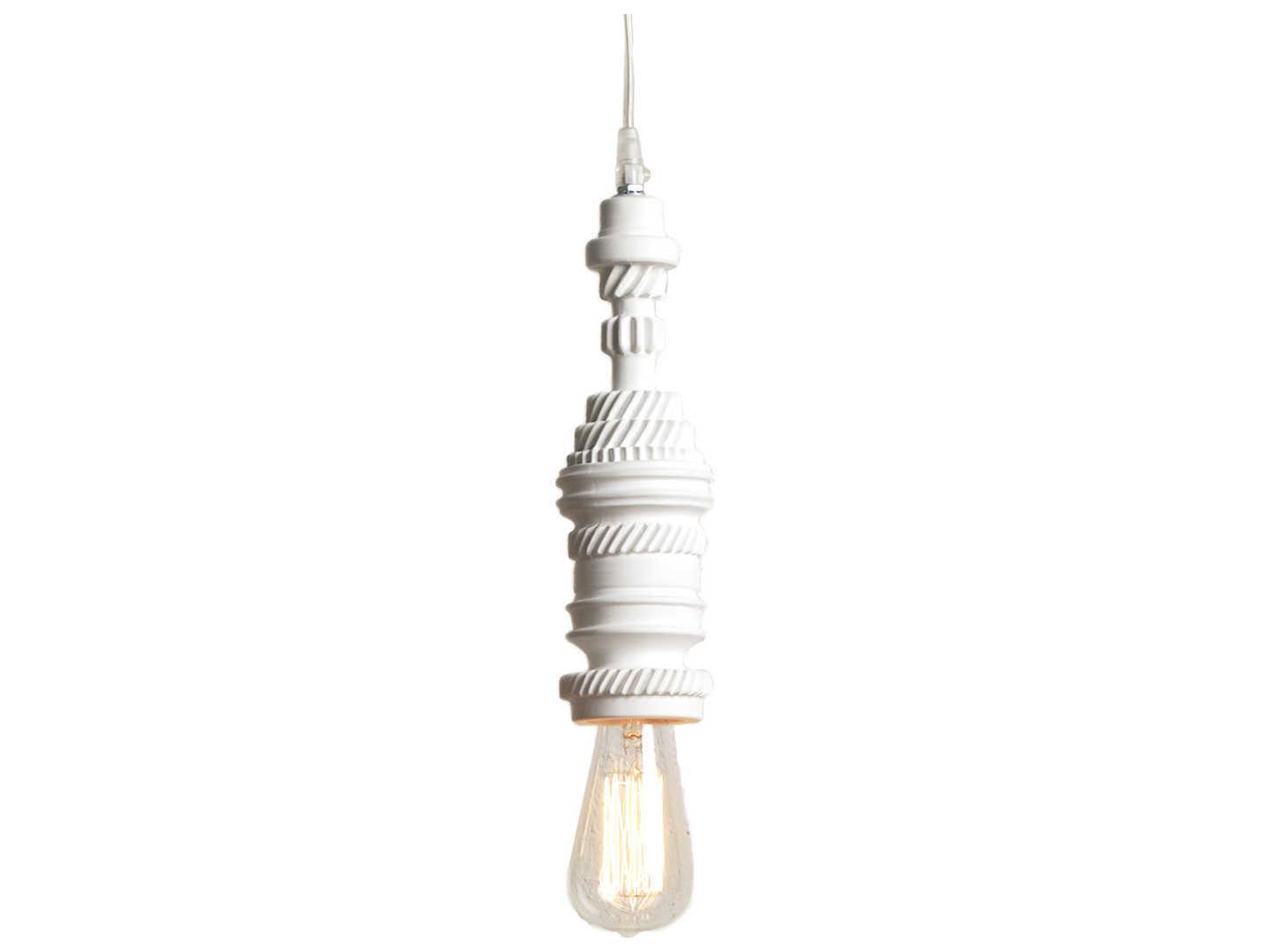 Karman Mek 1-Light White Mini Pendant