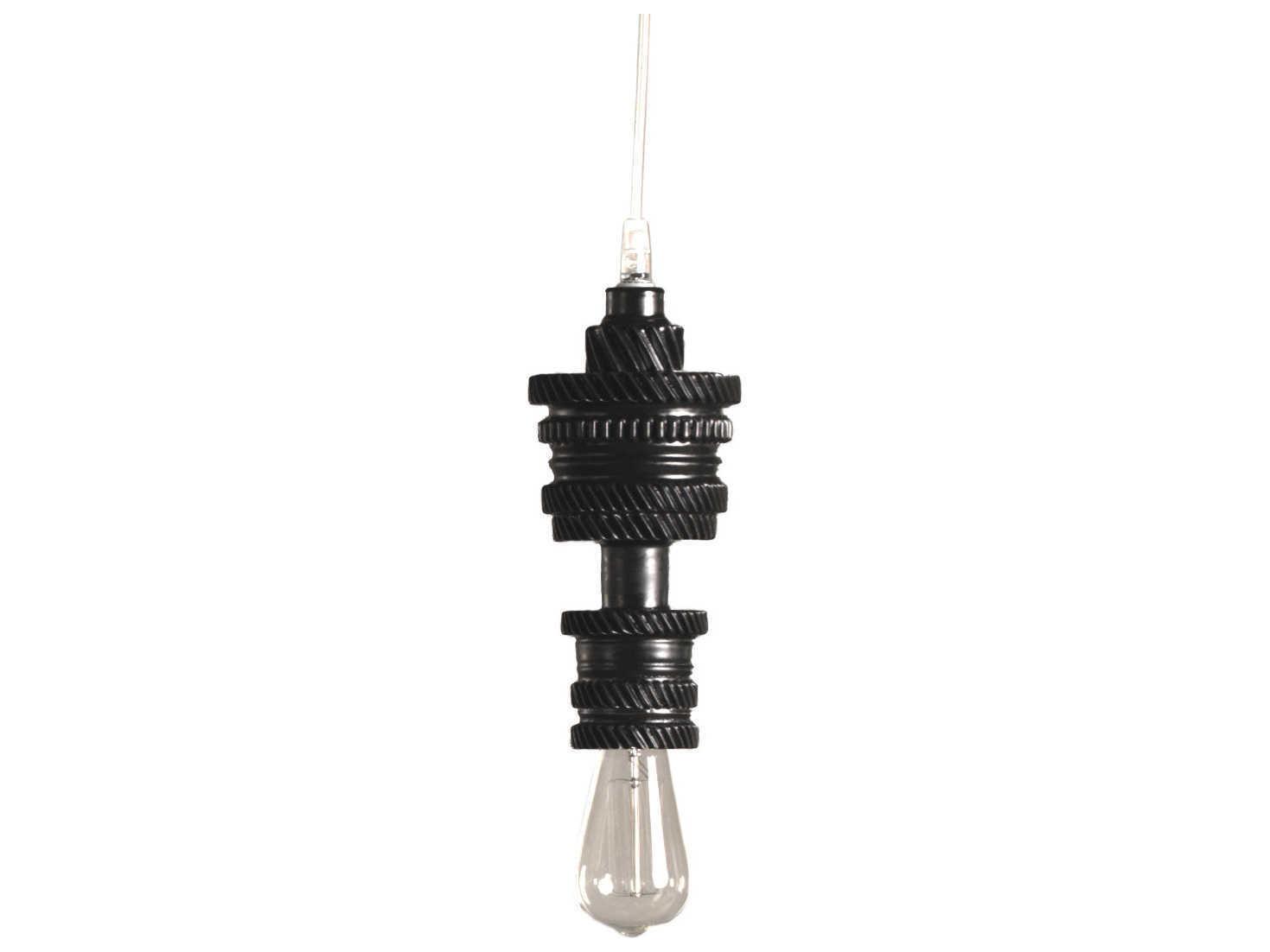 Karman Mek 1-Light Matt Black Mini Pendant