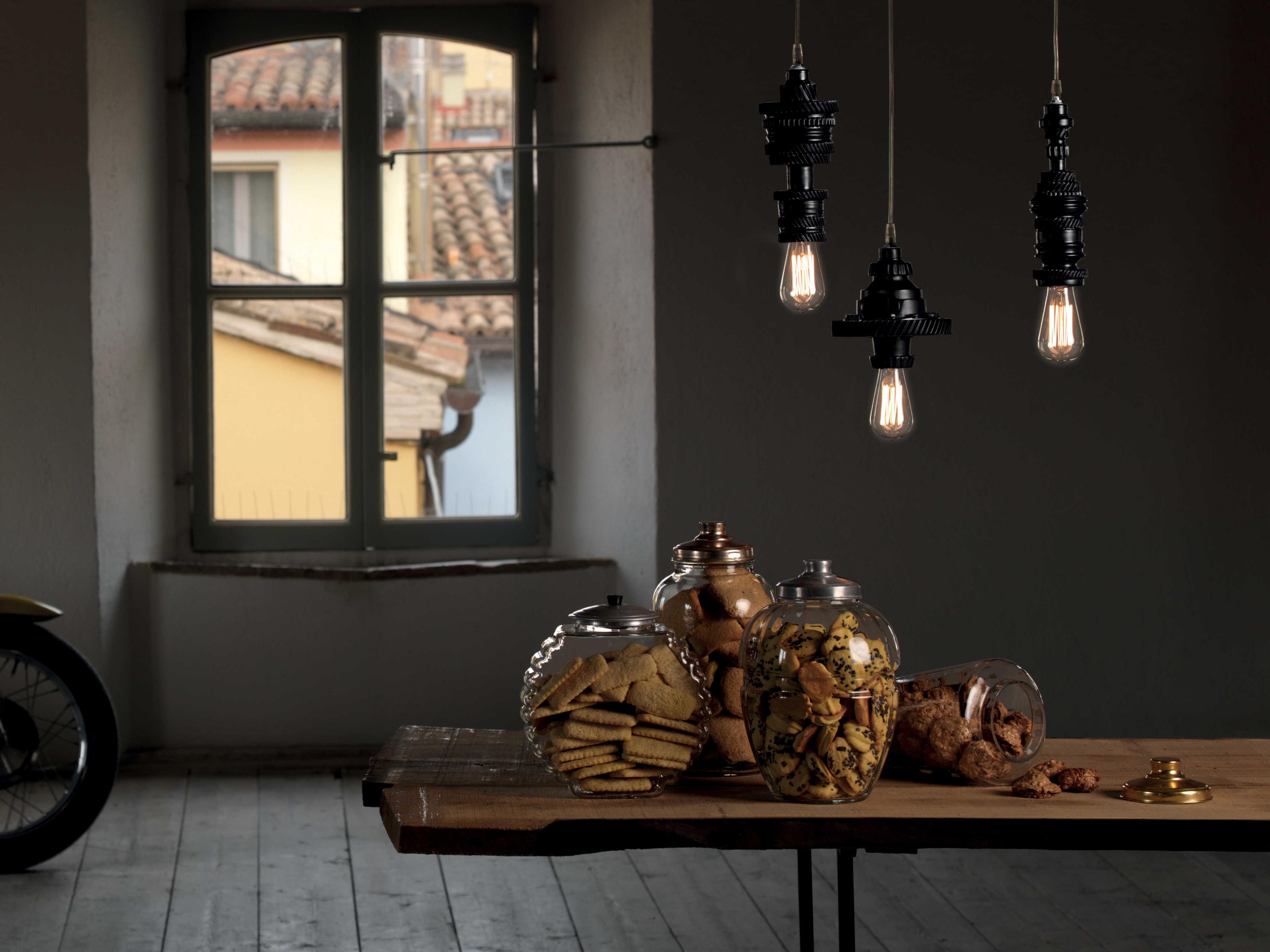 Karman Mek 1-Light Matt Black Mini Pendant