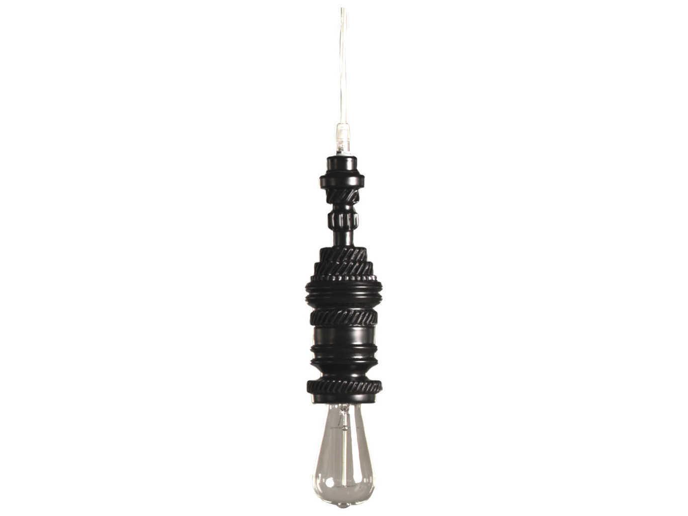 Karman Mek 1-Light Matt Black Mini Pendant