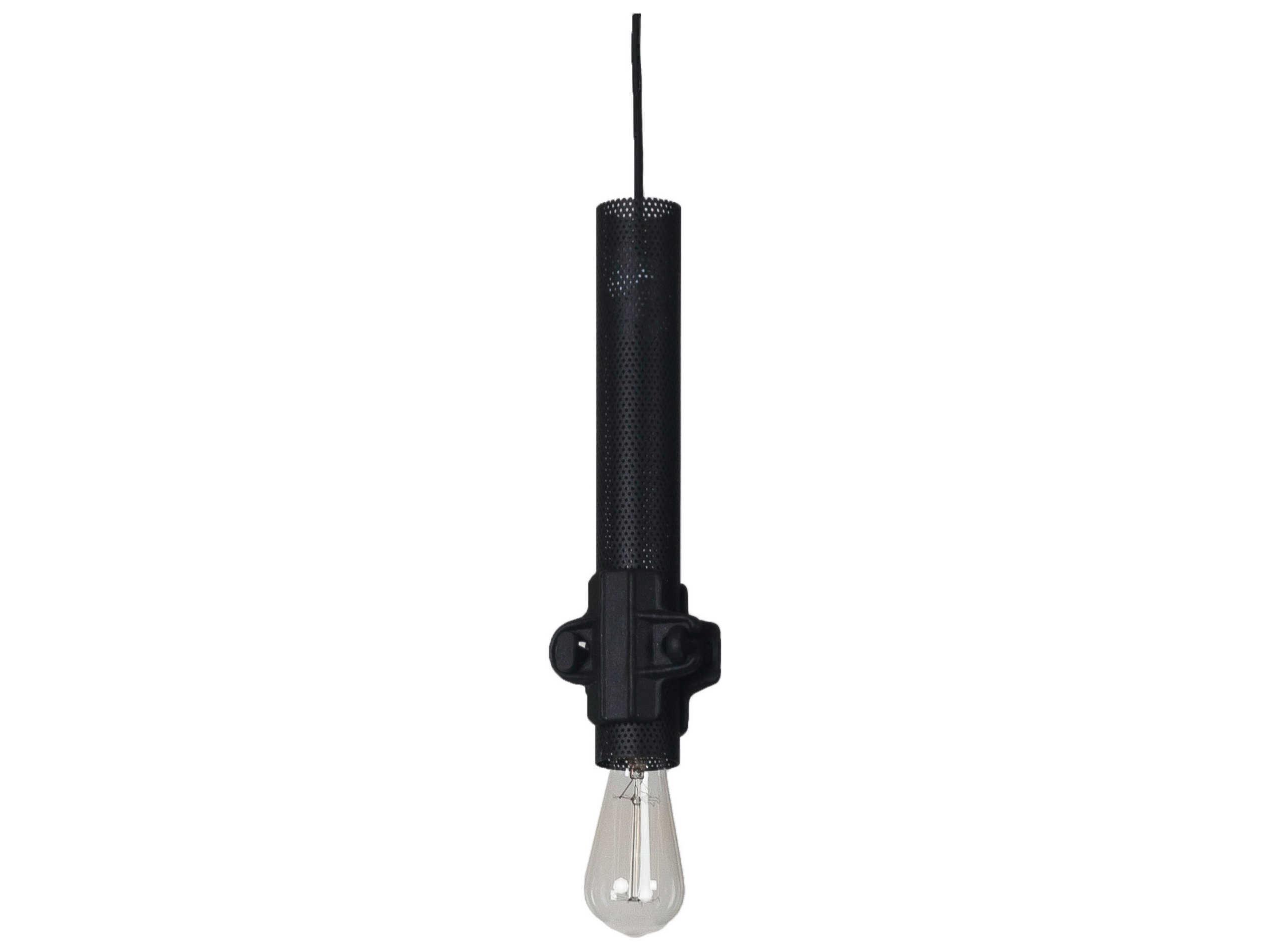 Karman Nando 1-Light Charcoal Grey Mini Pendant