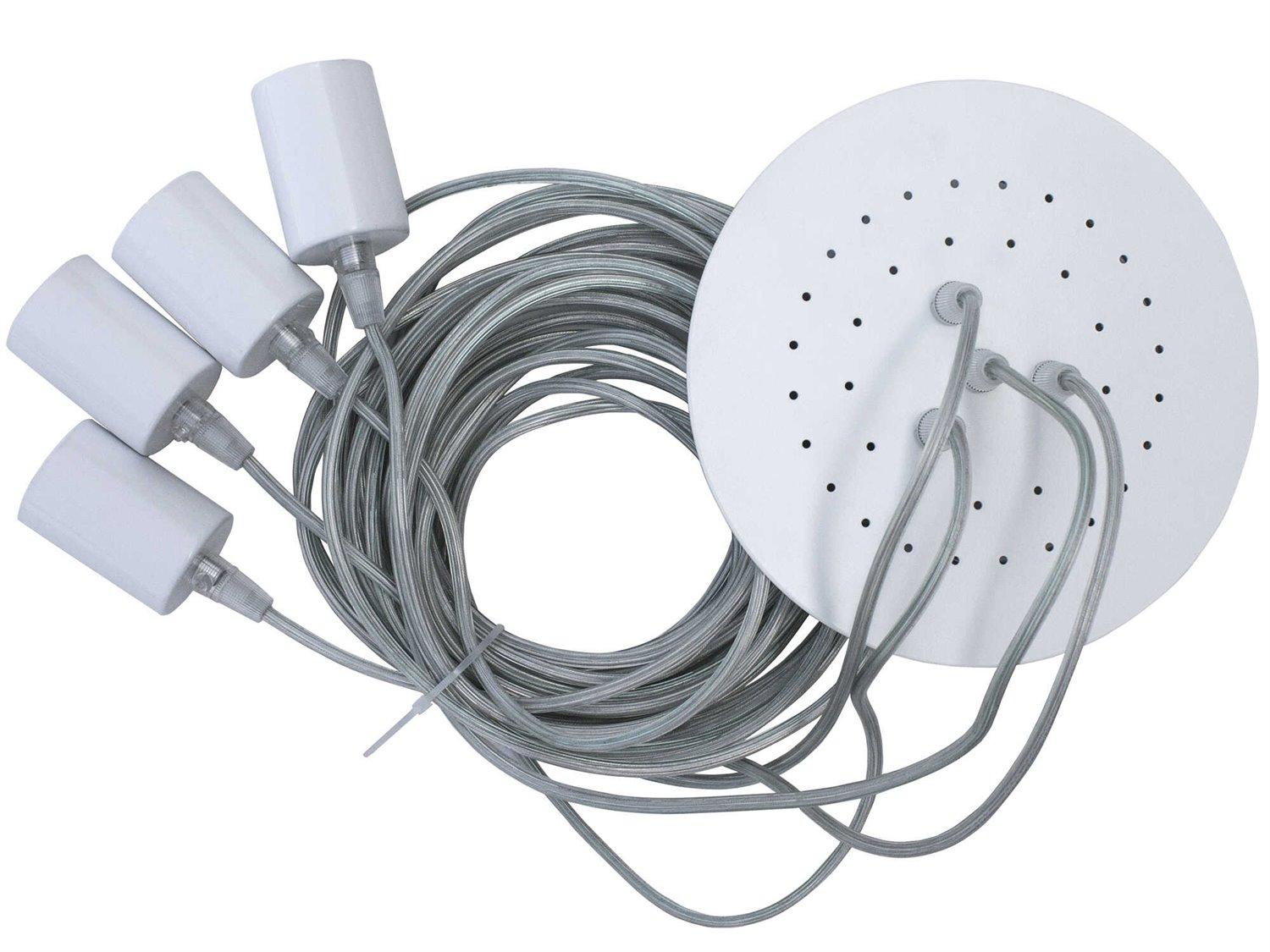 Karman Ceraunavolta 4-Light Matt White / Transparent Pendant