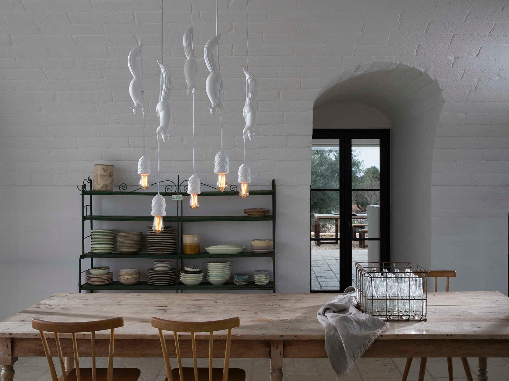 Karman Sherwood E Robin 1-Light Matt White LED Mini Pendant