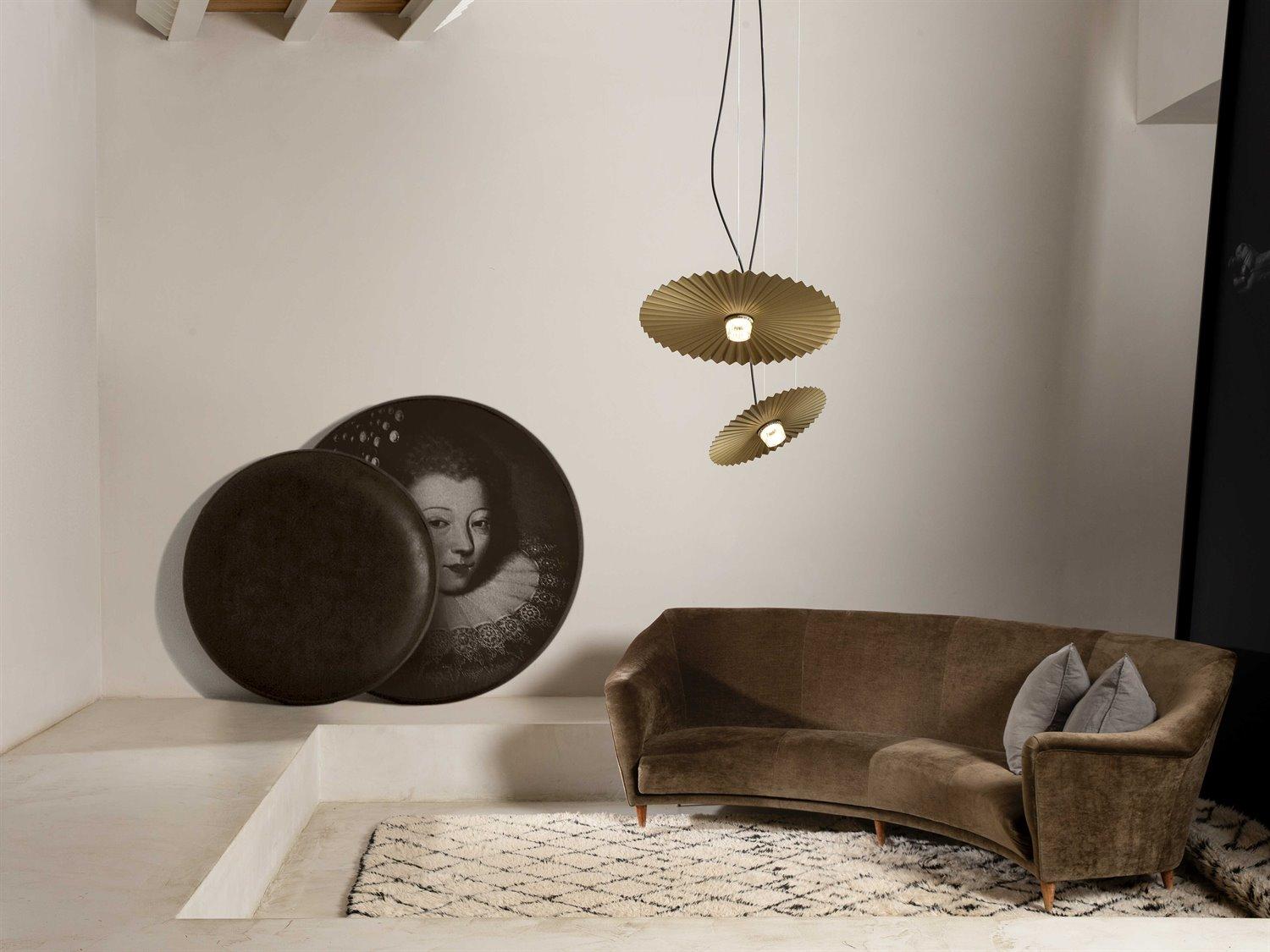 Karman Gonzaga Brass Round Pendant