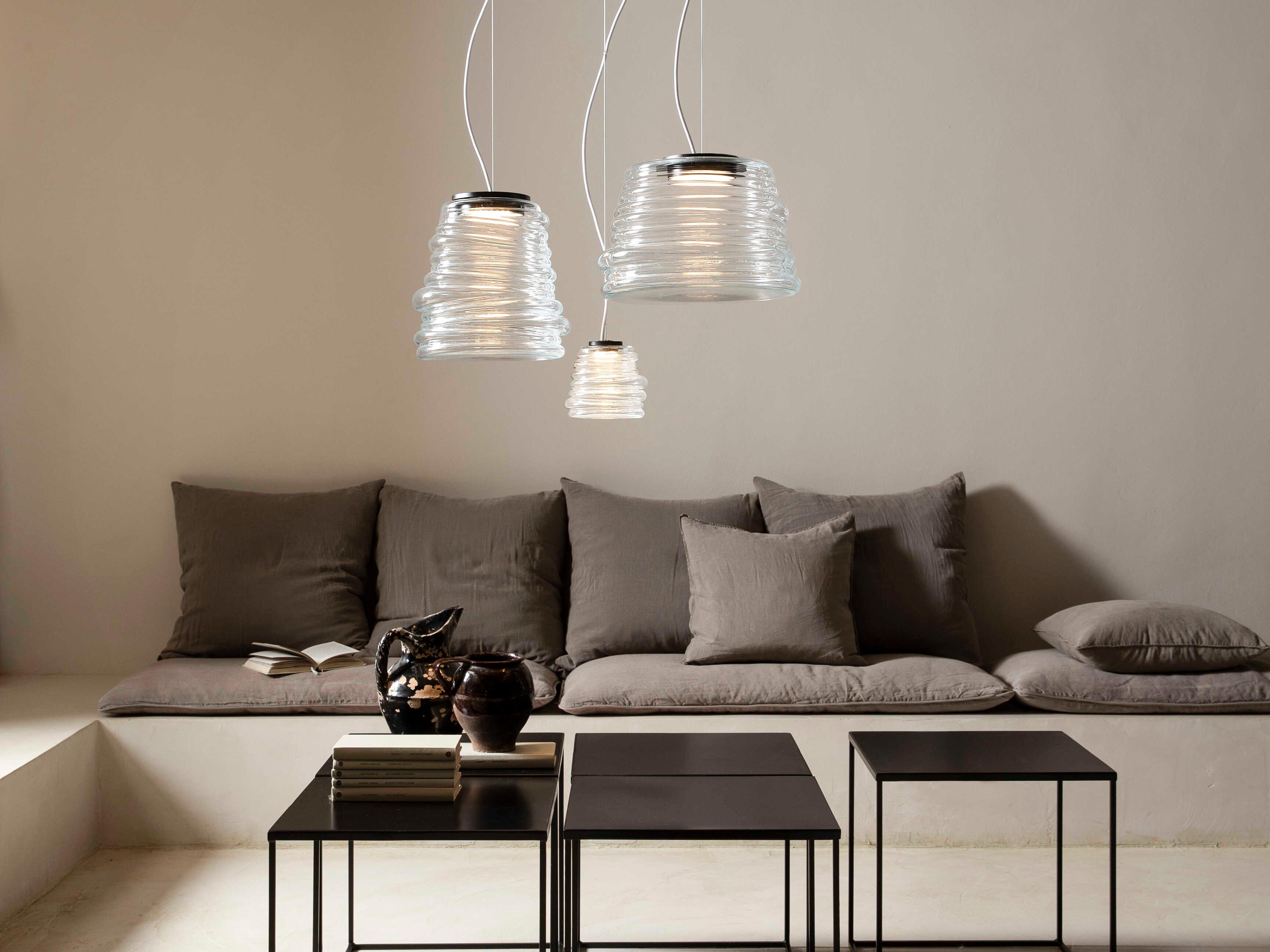 Karman Bibendum 1-Light Transparent Clear Mini Pendant