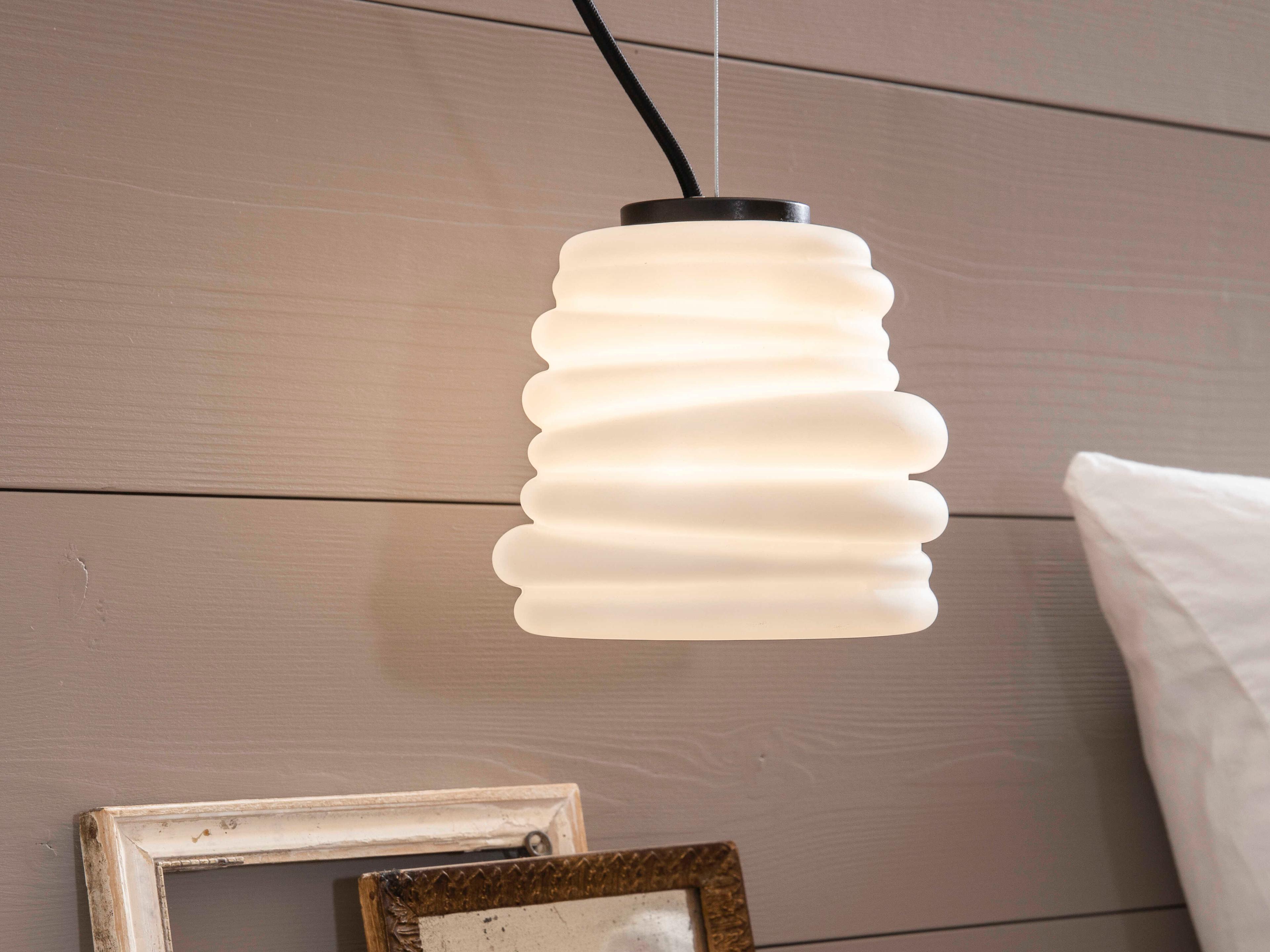 Karman Bibendum 1-Light White Mini Pendant