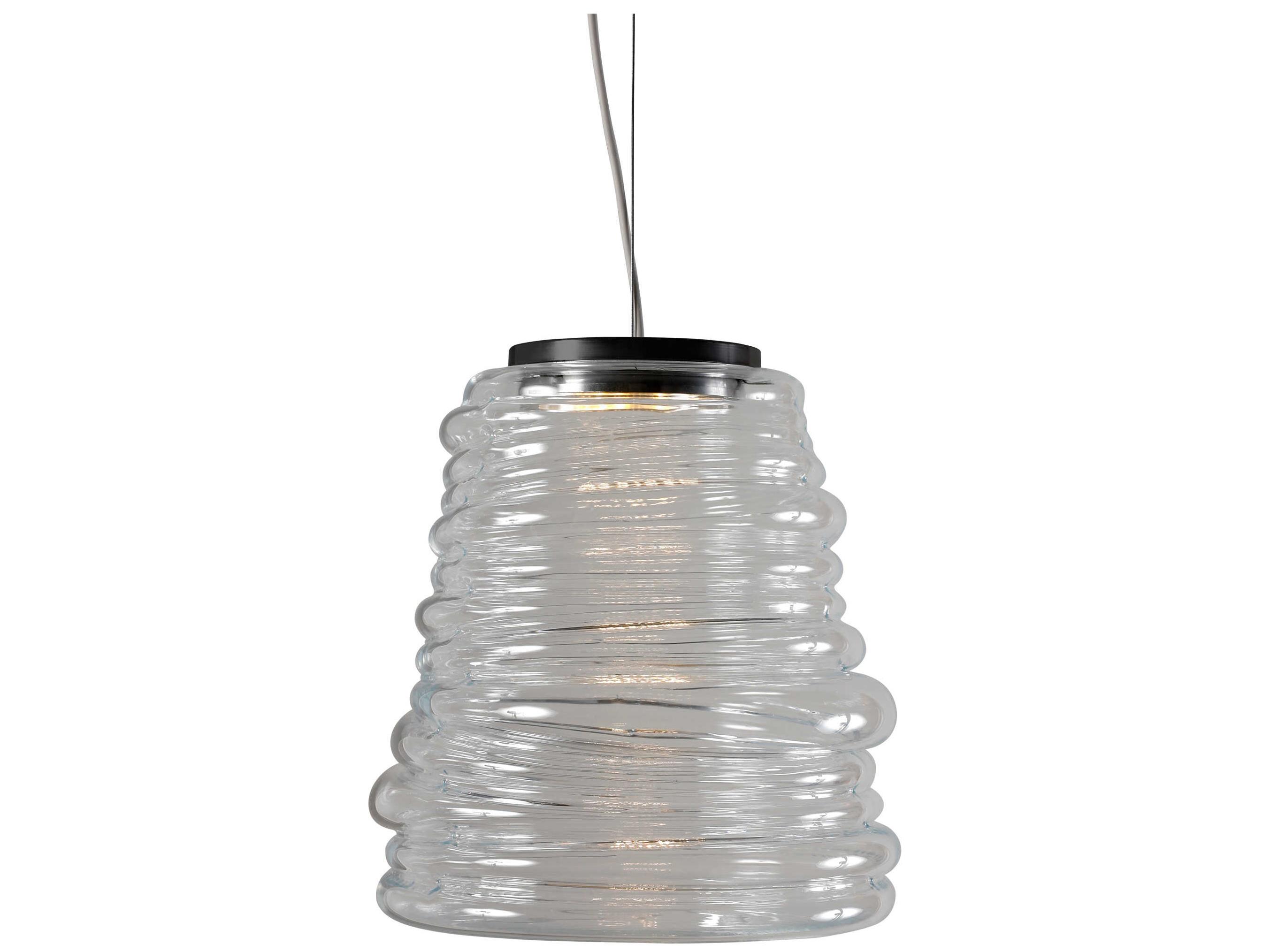 Karman Bibendum 1-Light Transparent Clear Mini Pendant