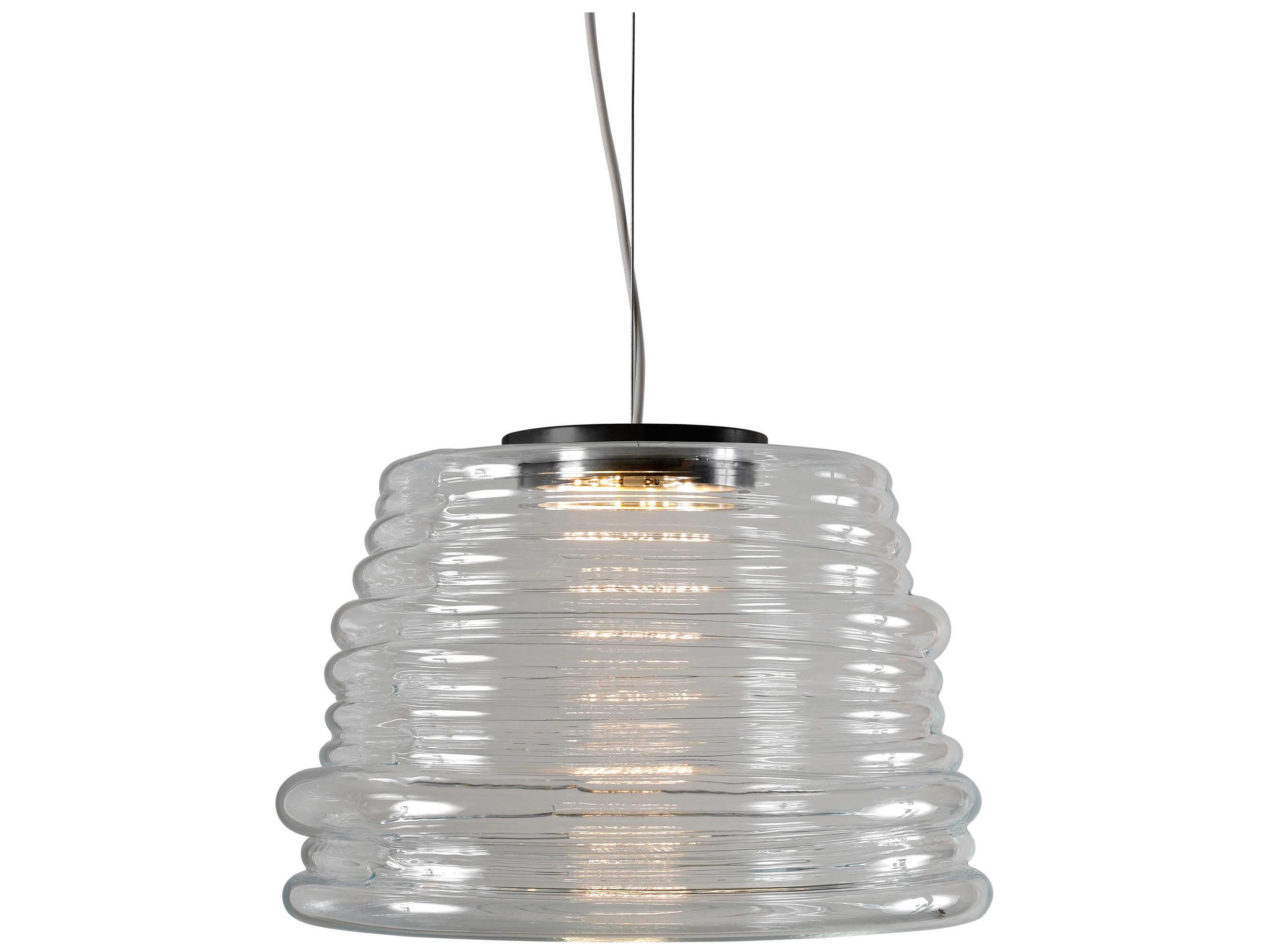 Karman Bibendum 1-Light Transparent Clear Mini Pendant