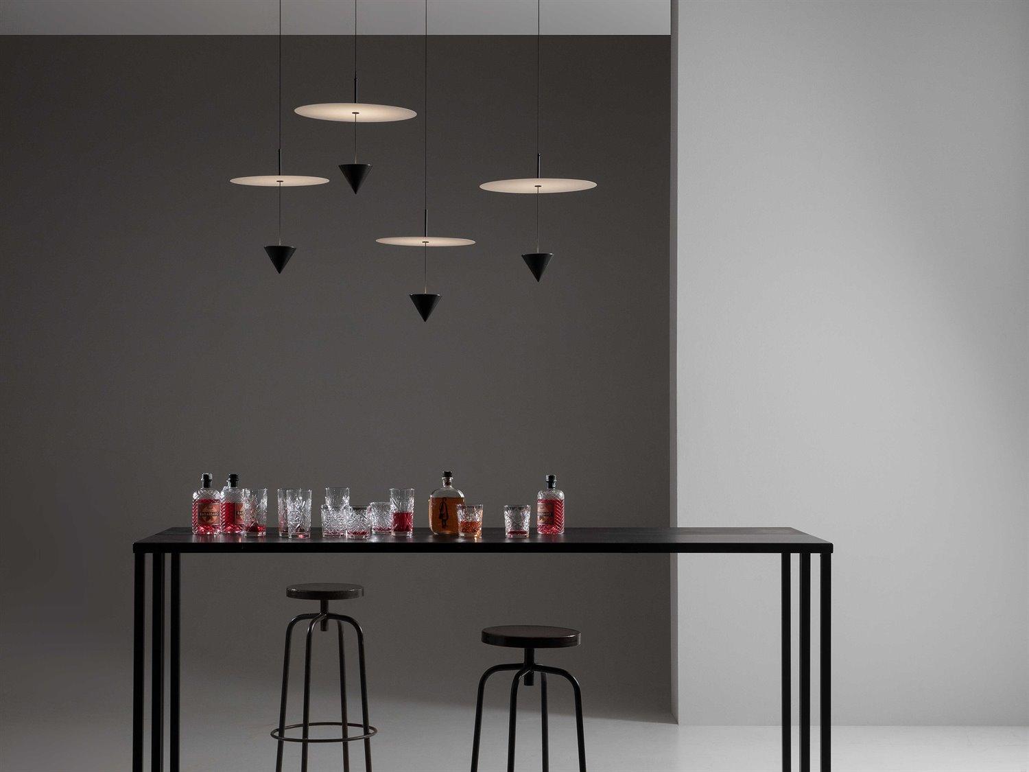 Karman Stralunata Matt Black Round Pendant