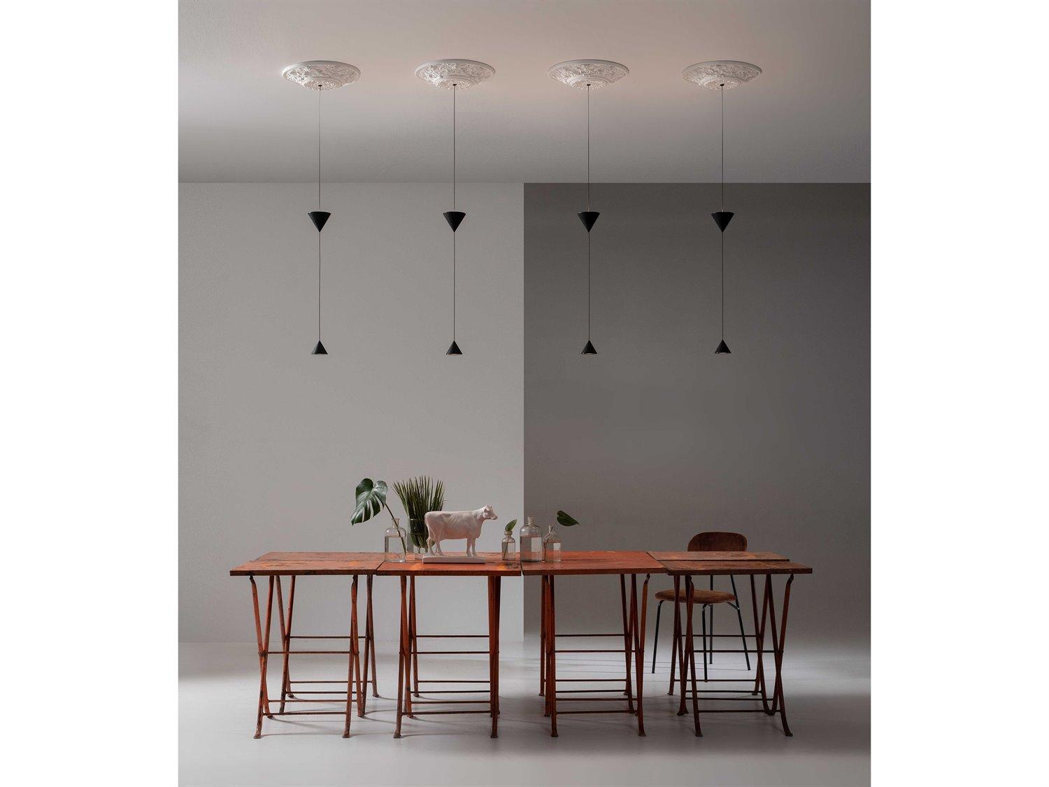 Karman Moonbloom Black White Pendant