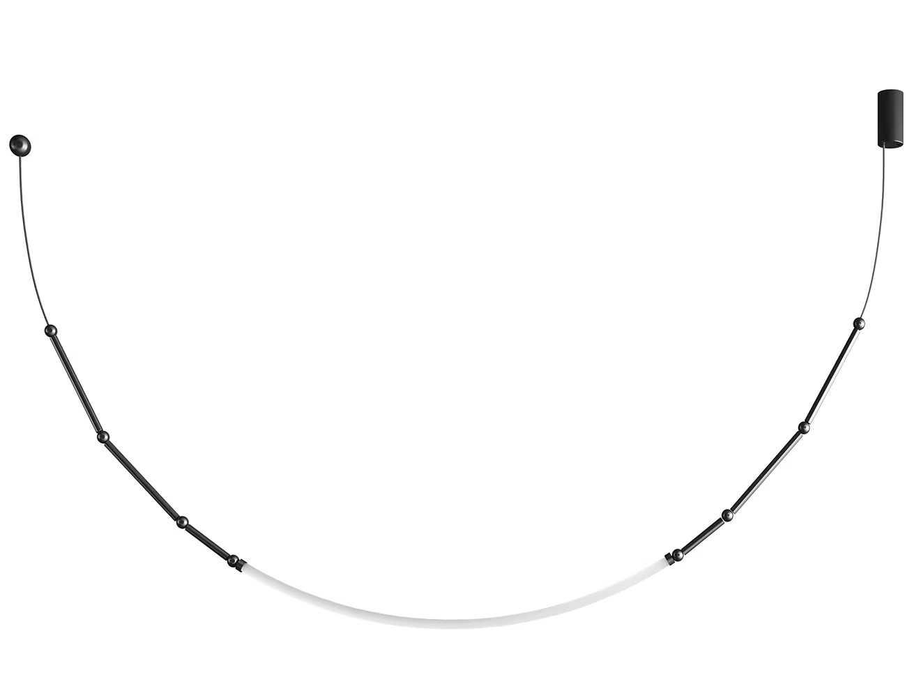 Karman Leda Black Geometric Mini Pendant