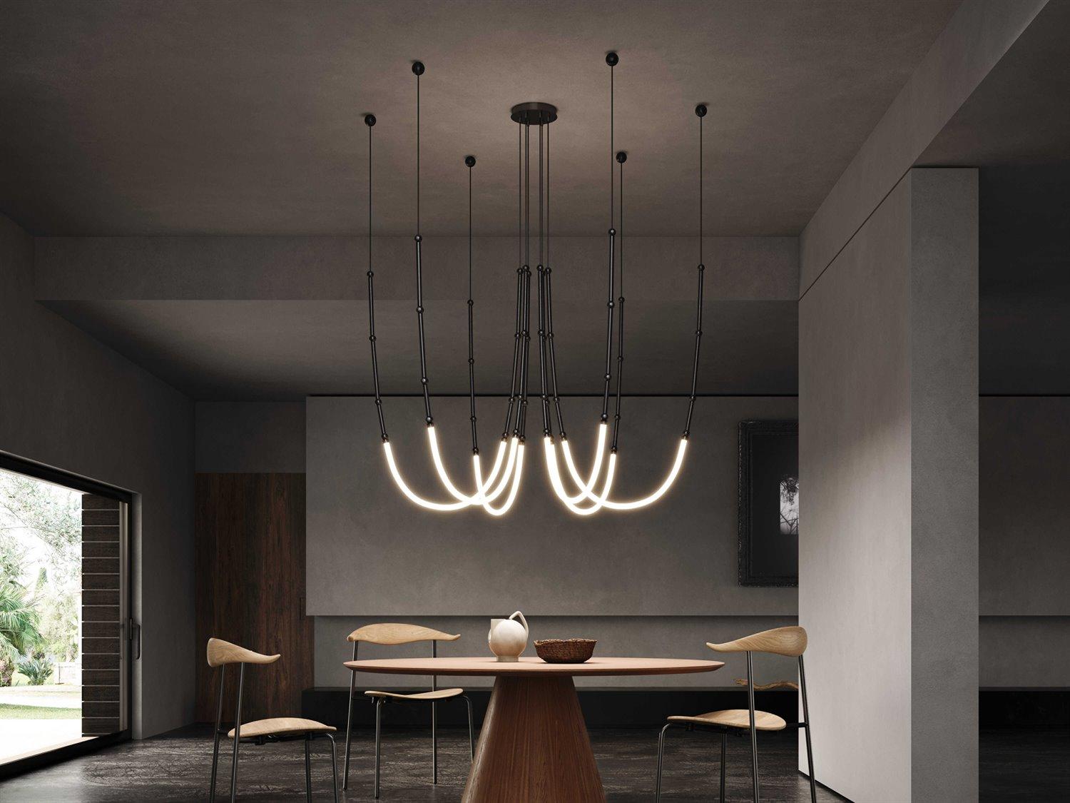 Karman Leda 6-Light Matt Black Pendant