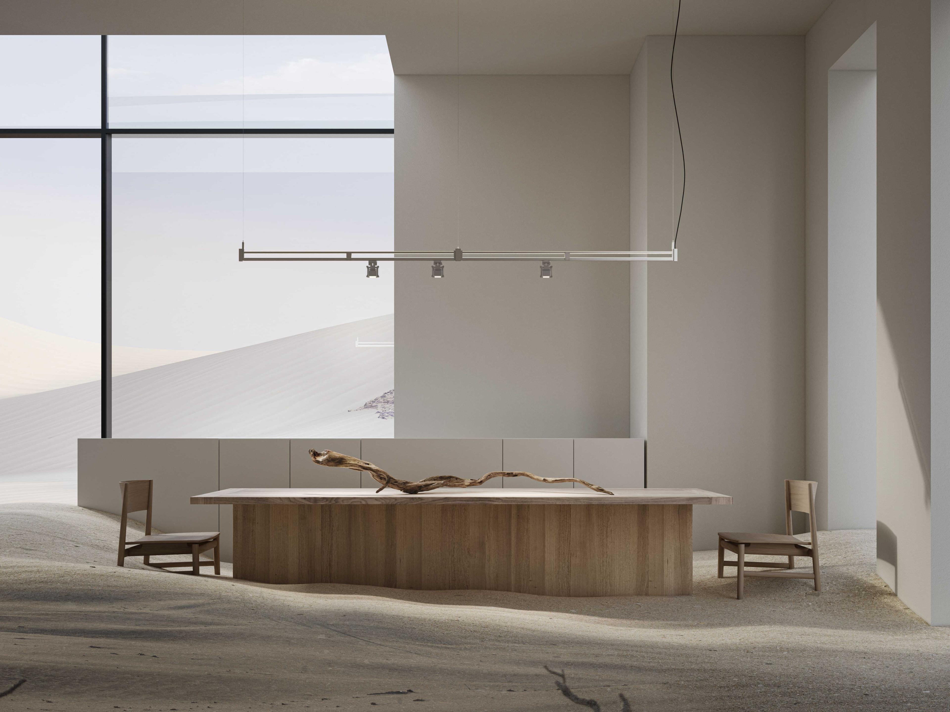 Karman Airtek One White Linear Island Pendant