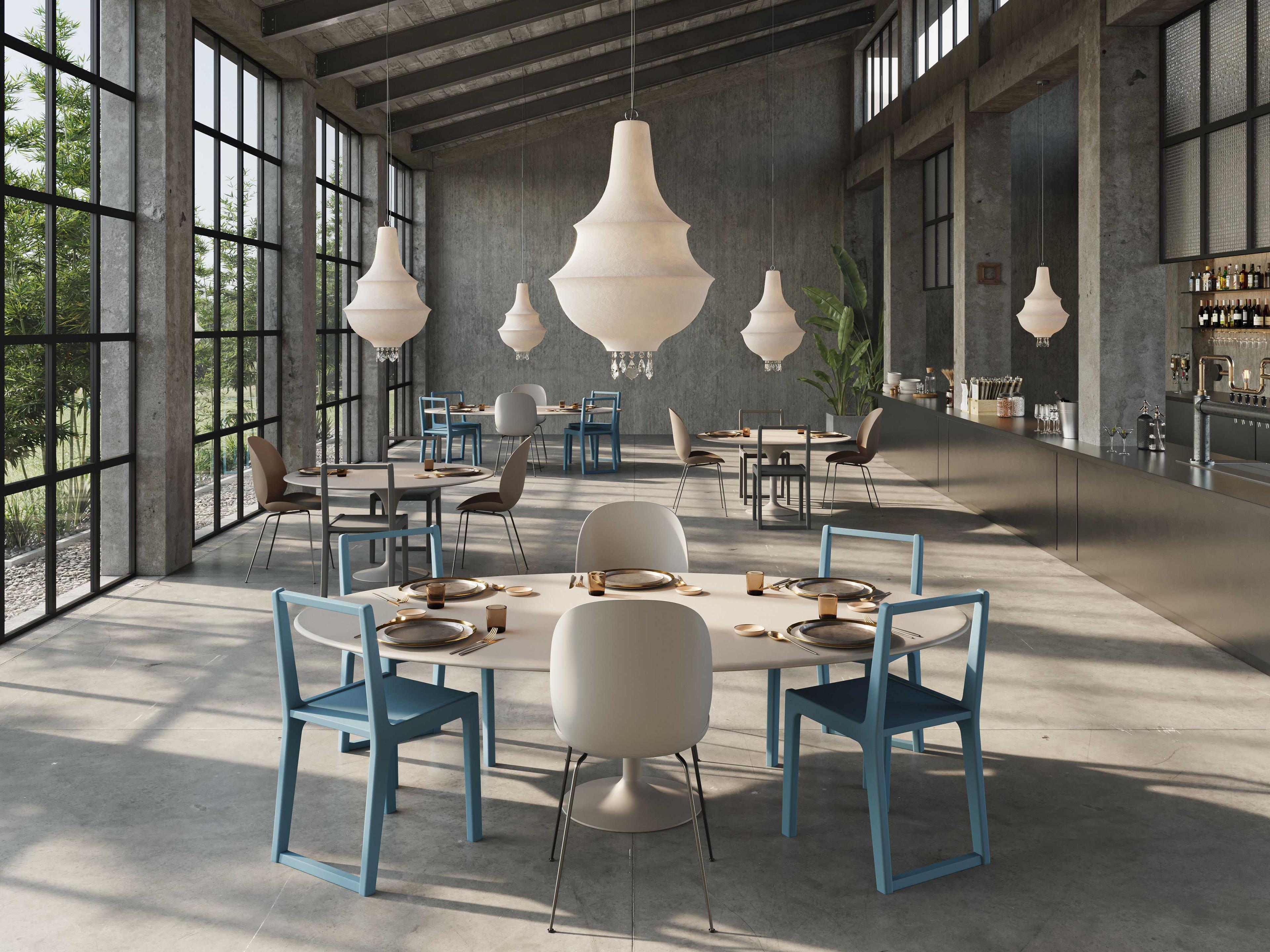 Karman Lady D 1-Light White Bell Pendant