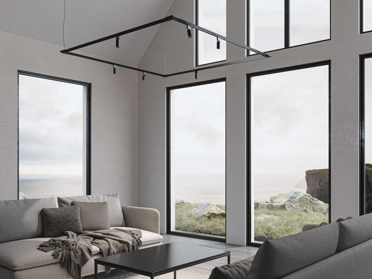 Karman Turn It Black Linear Island Pendant