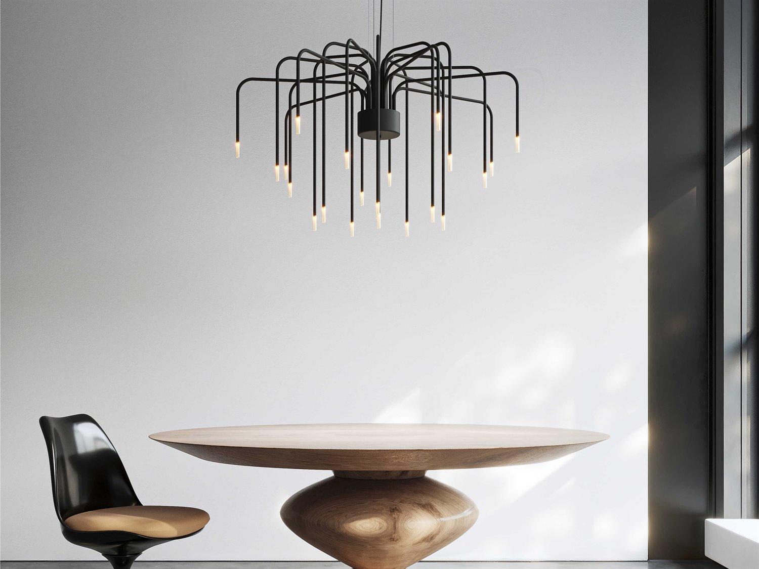 Karman Boom 22-Light White Satin Black Linear Pendant