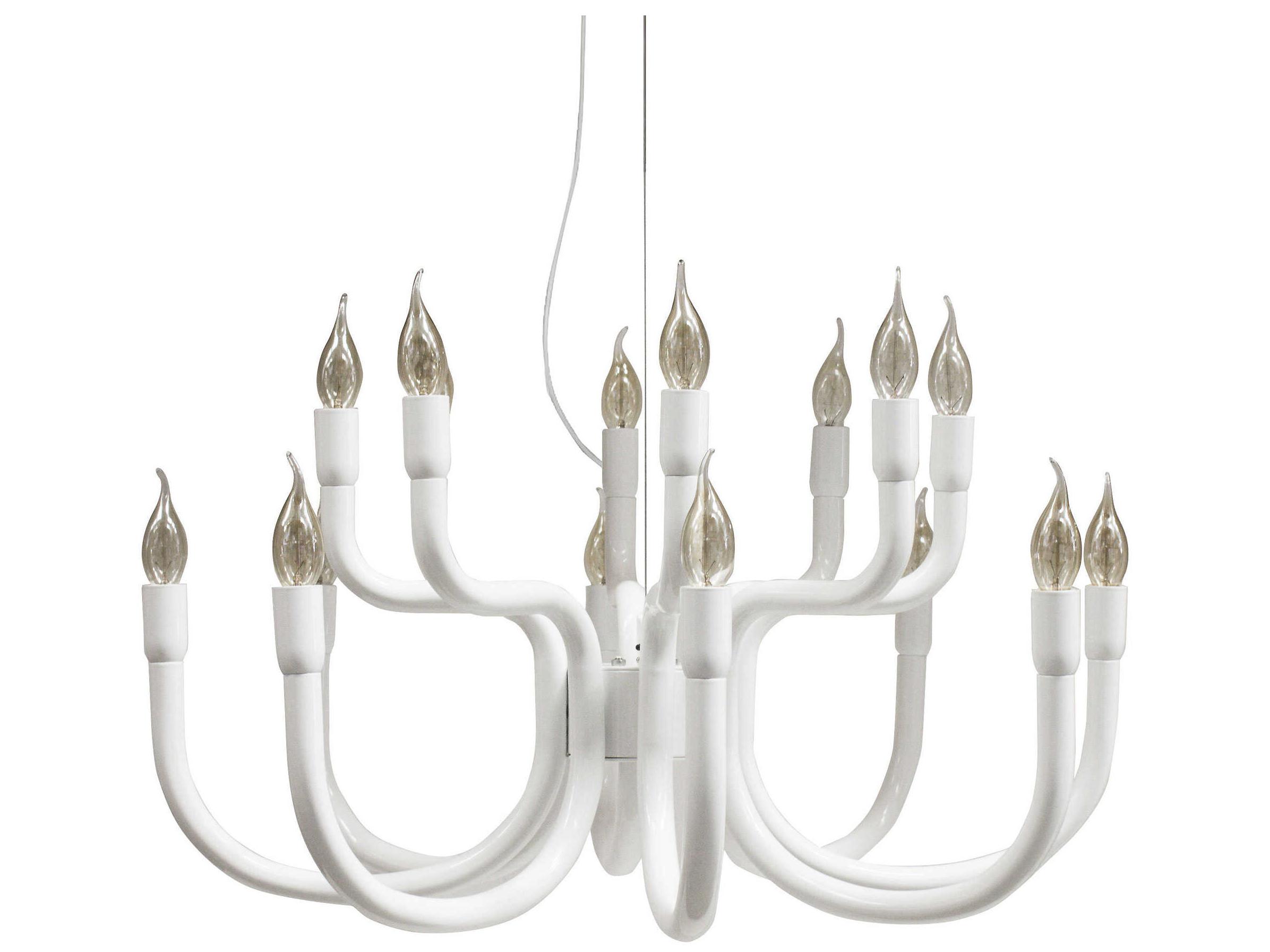 Karman Snoob 16-Light White Chandelier