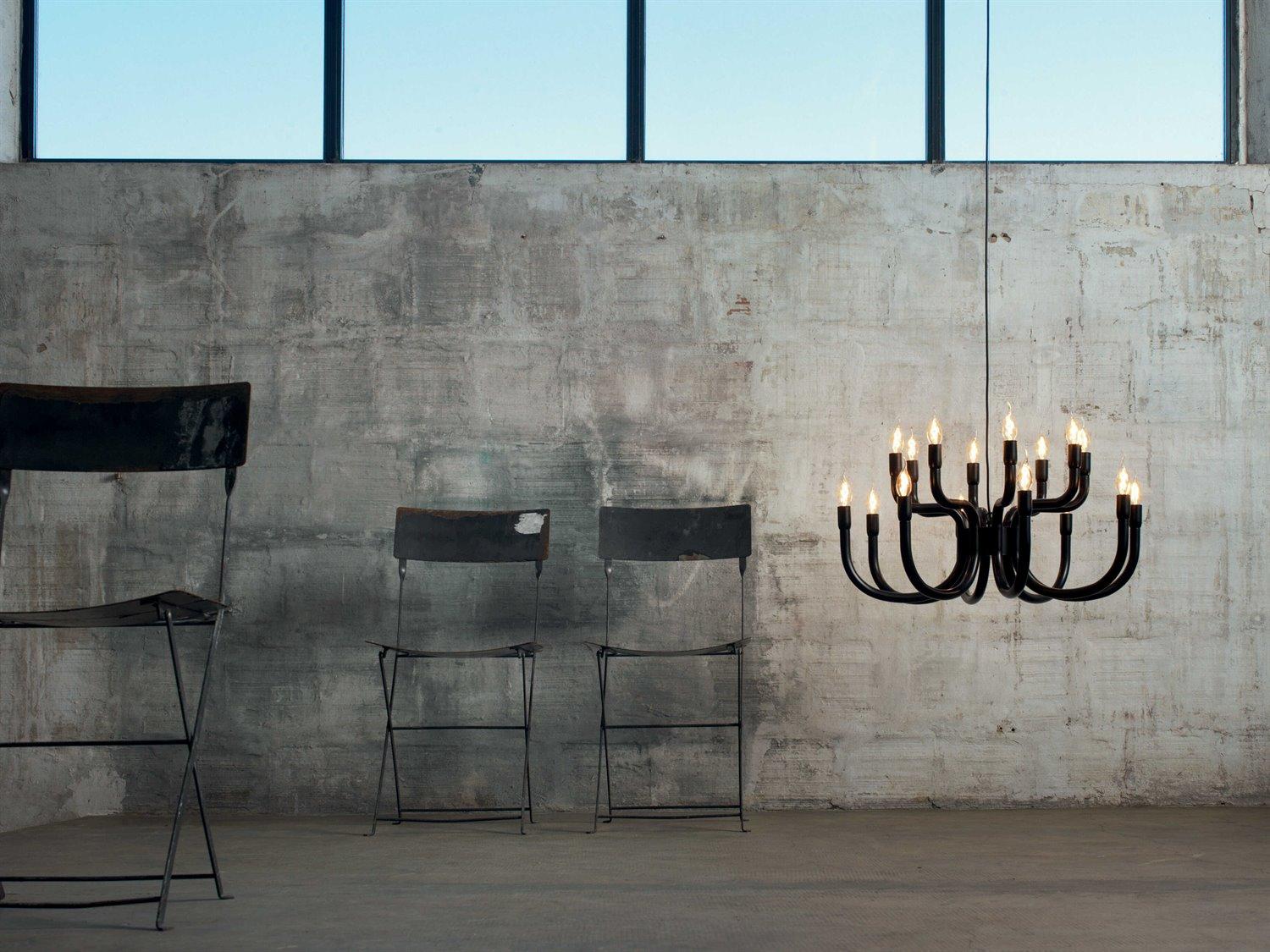 Karman Snoob 16-Light Black Chandelier