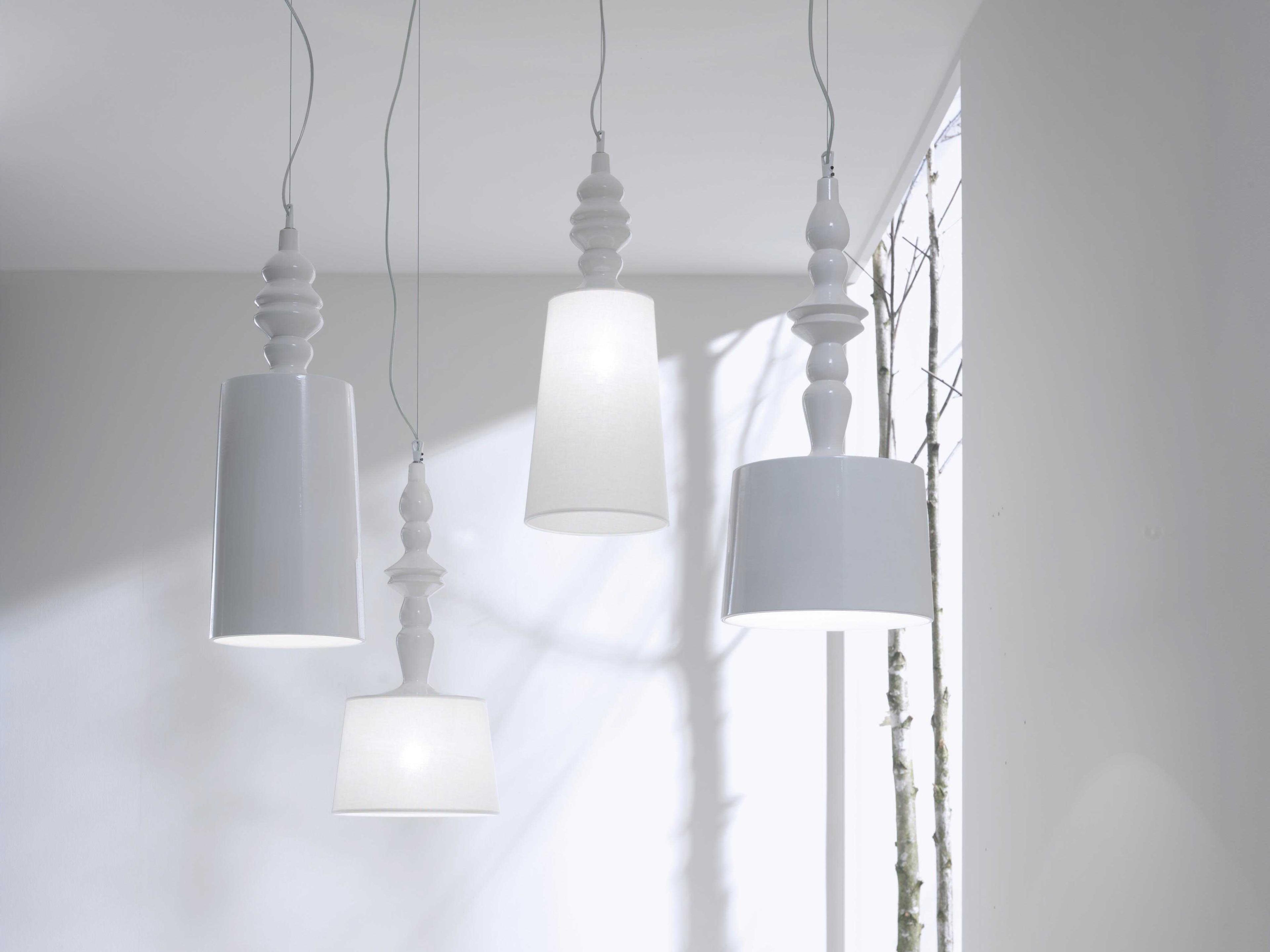 Karman Ali E Baba 1-Light Glossy White Cylinder Pendant