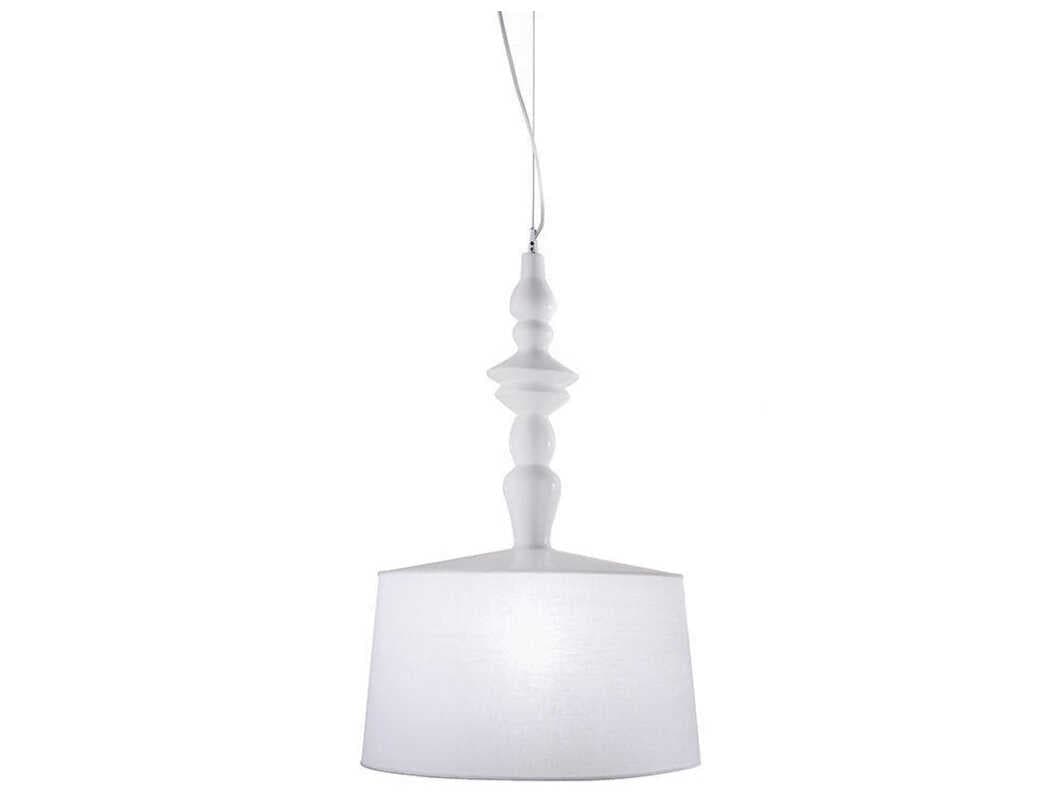 Karman Ali E Baba 1-Light White Drum Pendant