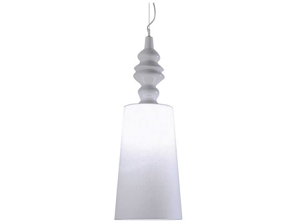 Karman Ali E Baba 1-Light White Cylinder Pendant