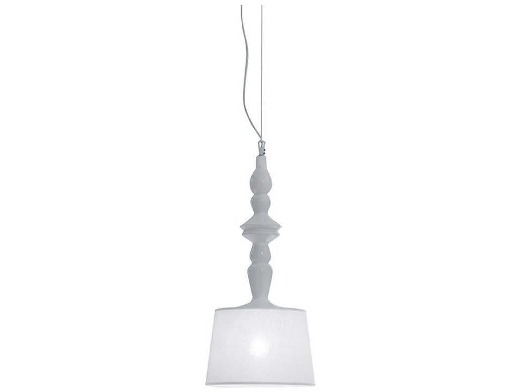 Karman Ali E Baba 1-Light White Drum Mini Pendant