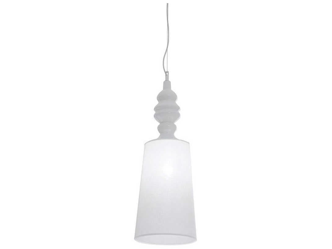 Karman Ali E Baba 1-Light White Cylinder Mini Pendant