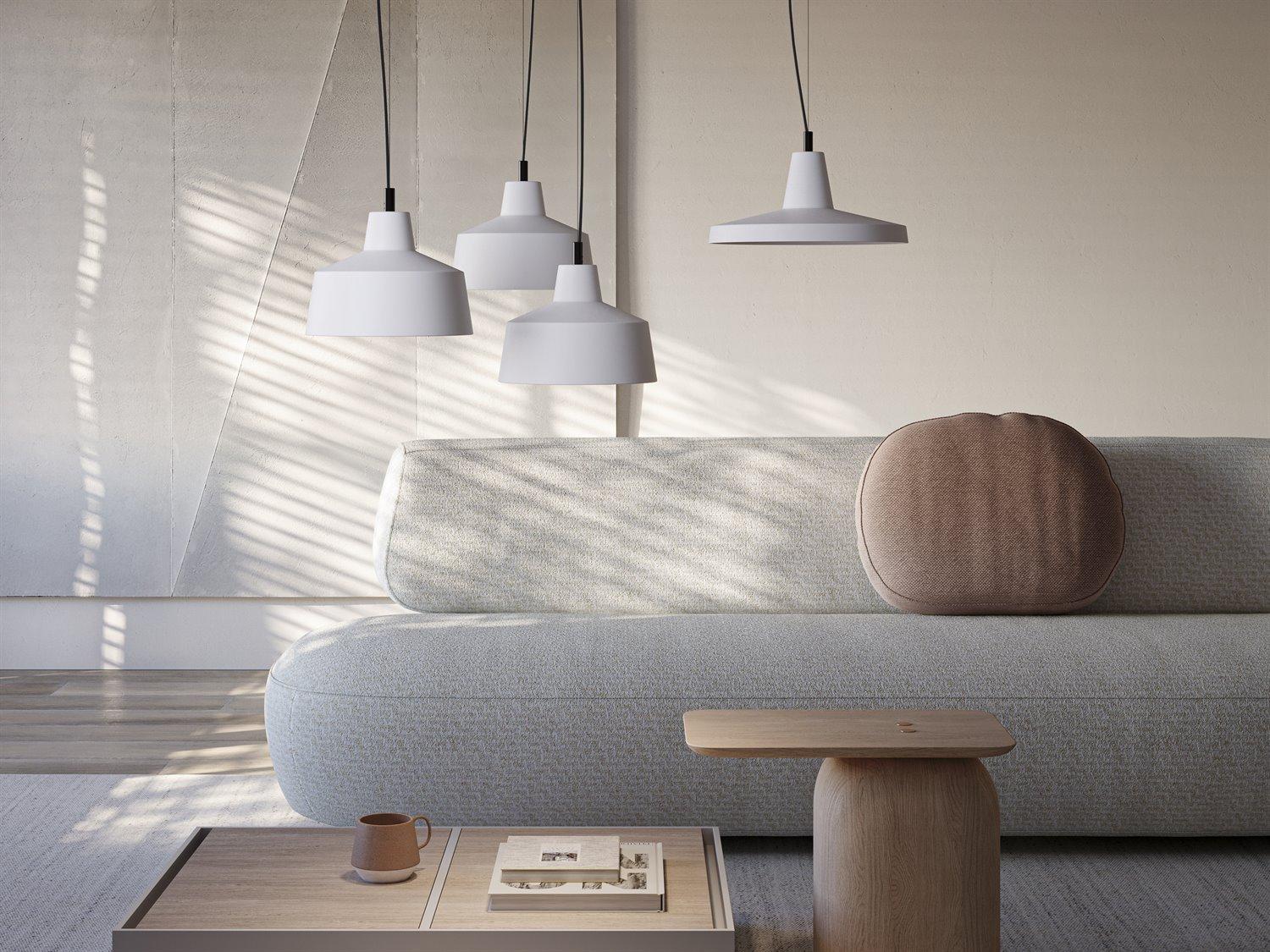 Karman Gangster 1-Light Matt Grey Bowl Pendant