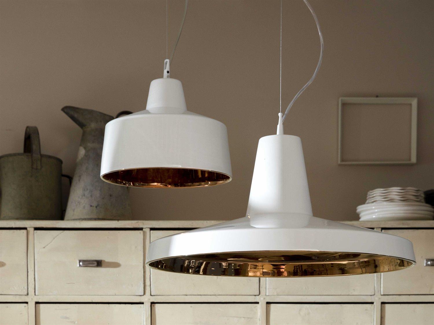 Karman Gangster 1-Light White Bronze Round Pendant