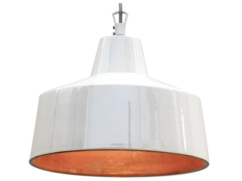Karman Gangster 1-Light White Bronze Drum Pendant