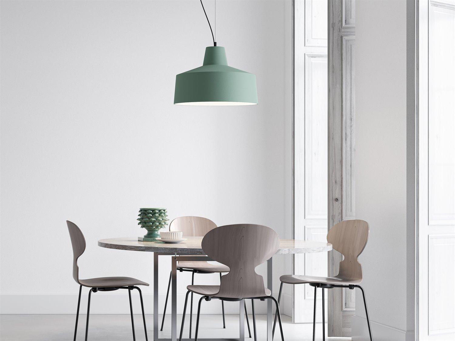 Karman Gangster 1-Light Matt Green Bowl Pendant