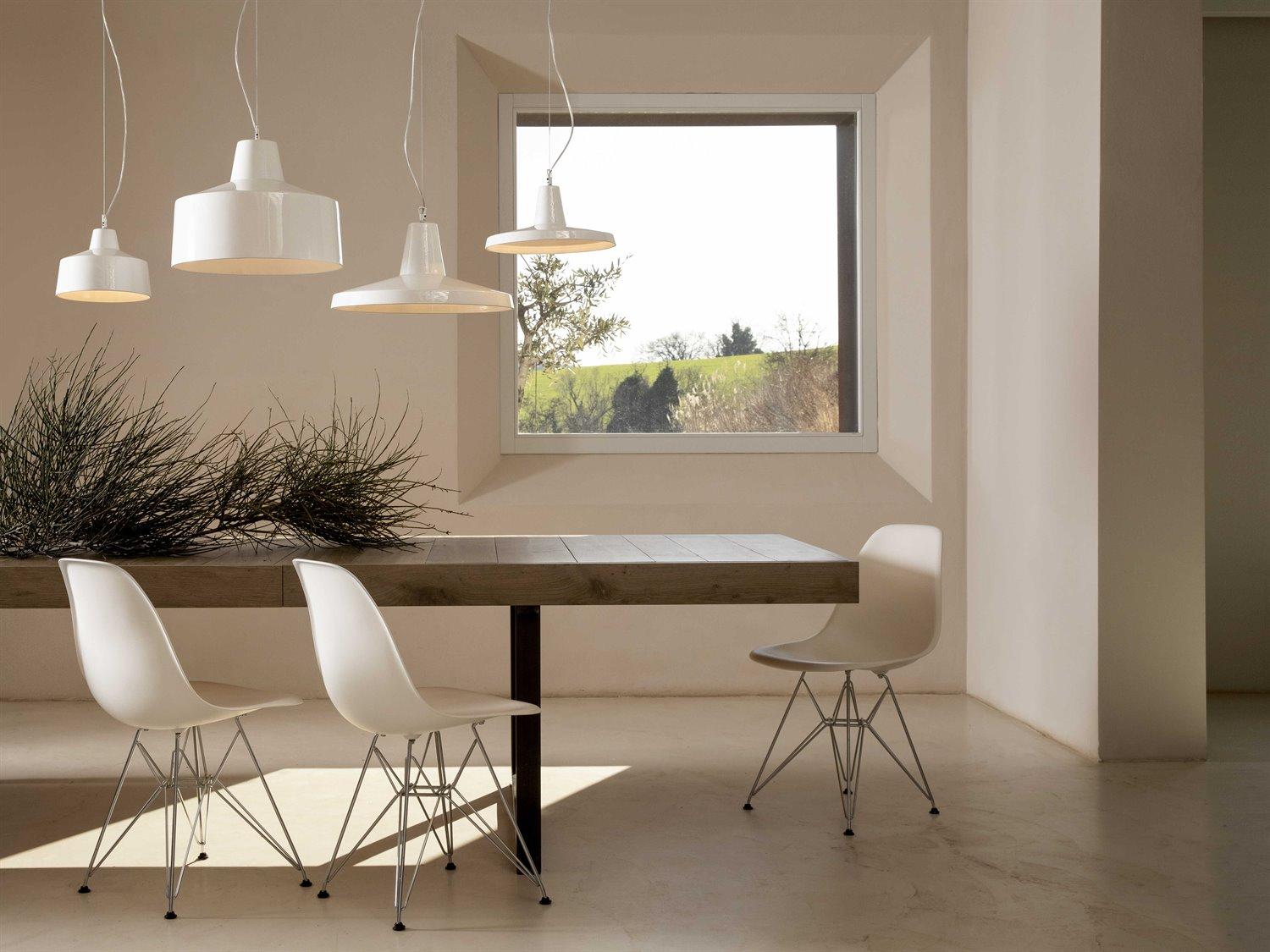 Karman Gangster 1-Light White Drum Mini Pendant