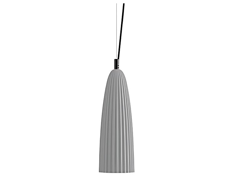 Karman Sahara 1-Light Grey Cylinder Pendant
