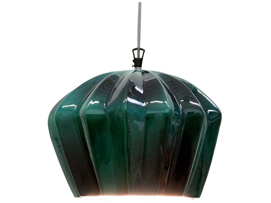 Karman Sahara 1-Light Green Dome Pendant
